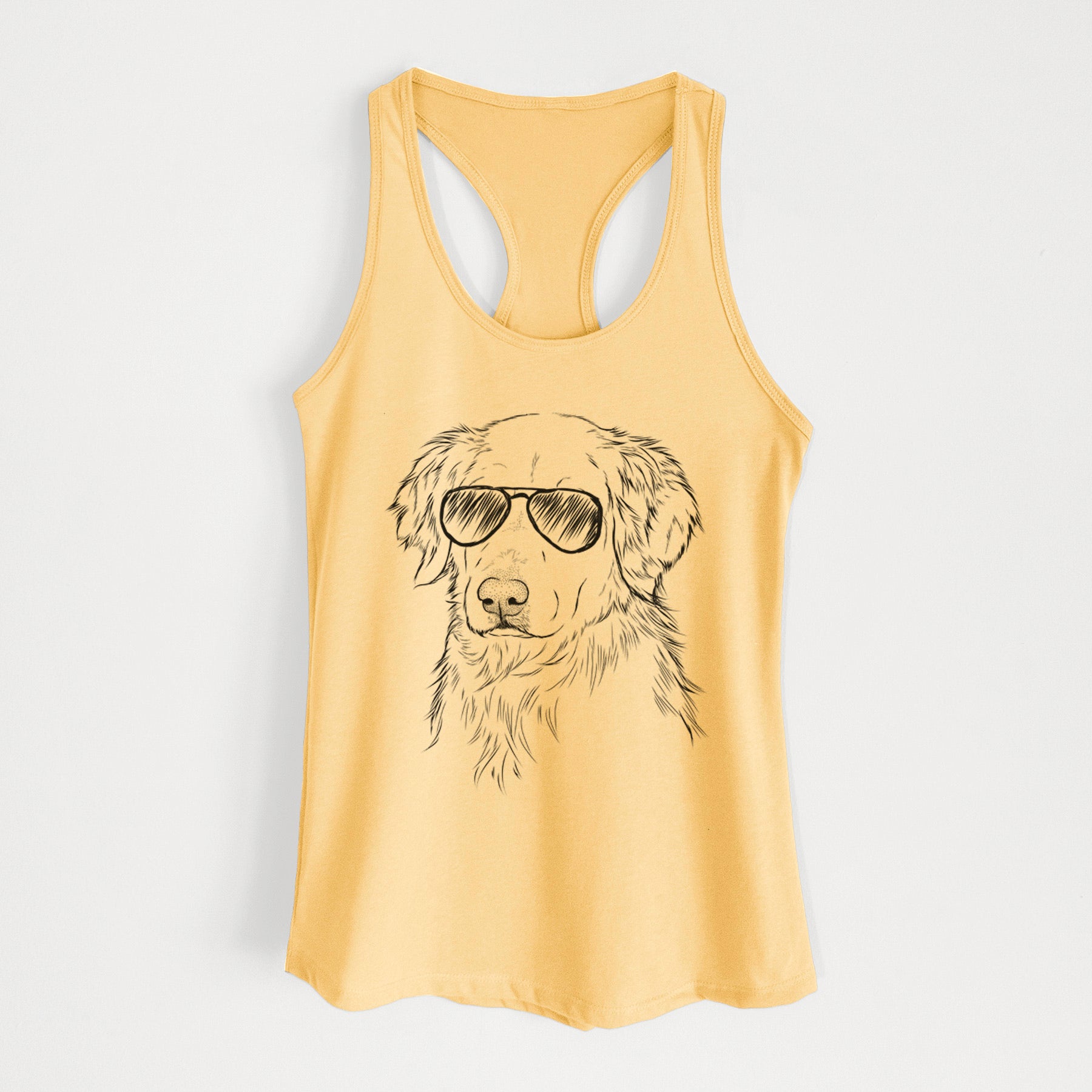 Spencer the Golden Retriever - Women's Racerback Tanktop