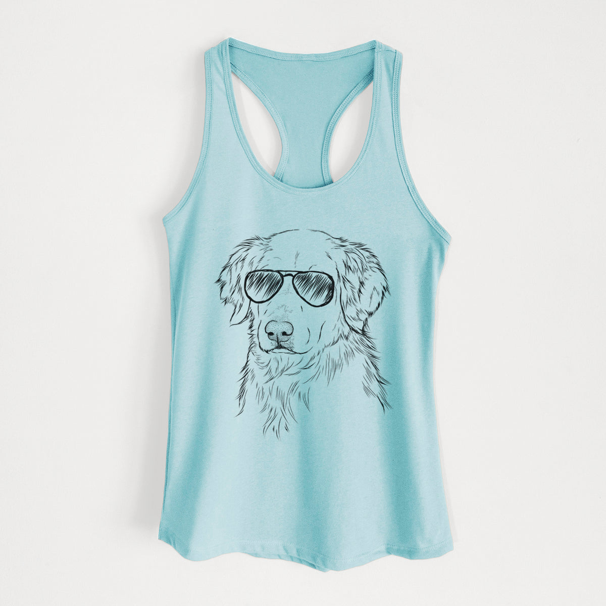 Spencer the Golden Retriever - Women's Racerback Tanktop