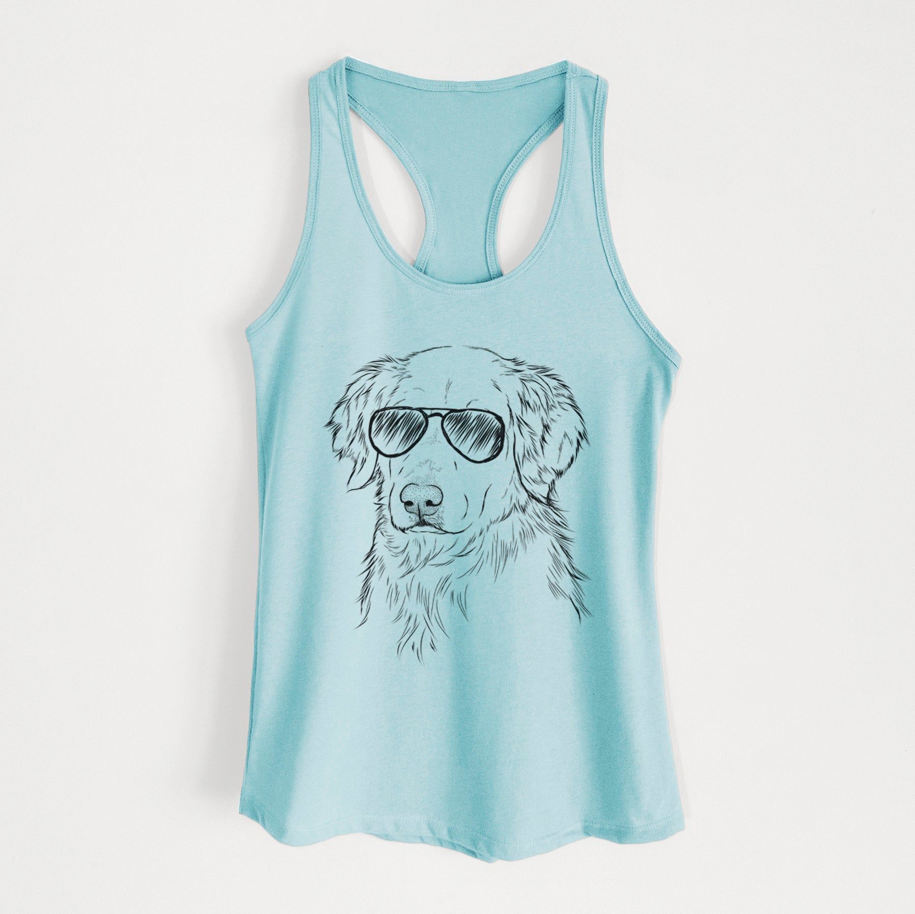 Spencer the Golden Retriever - Women's Racerback Tanktop