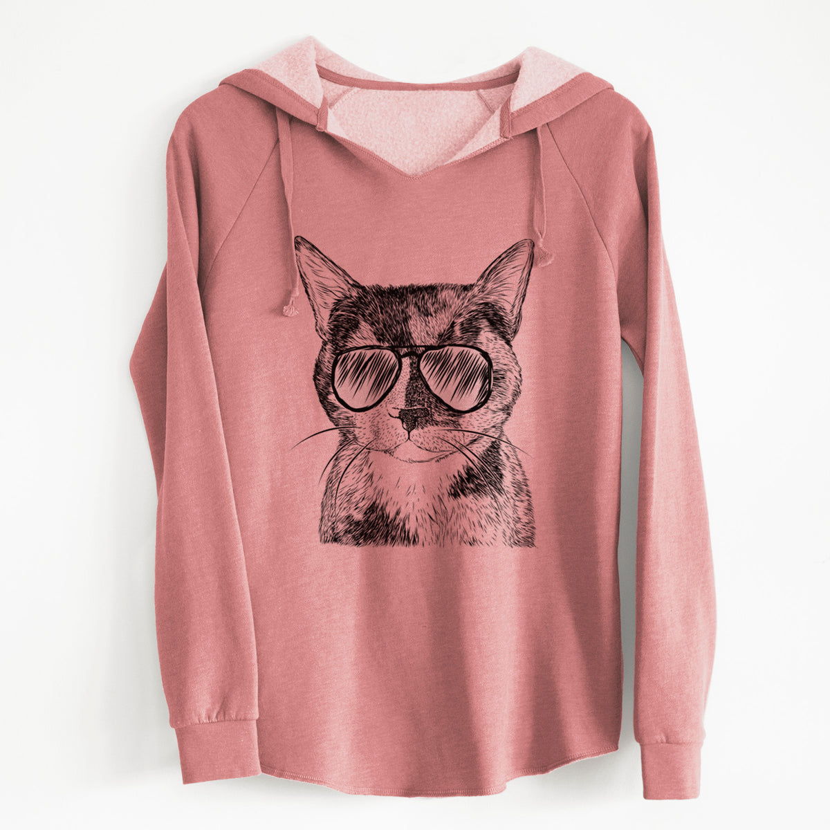 Aviator Spooky Kitty the Tortoiseshell Cat - Cali Wave Hooded Sweatshirt