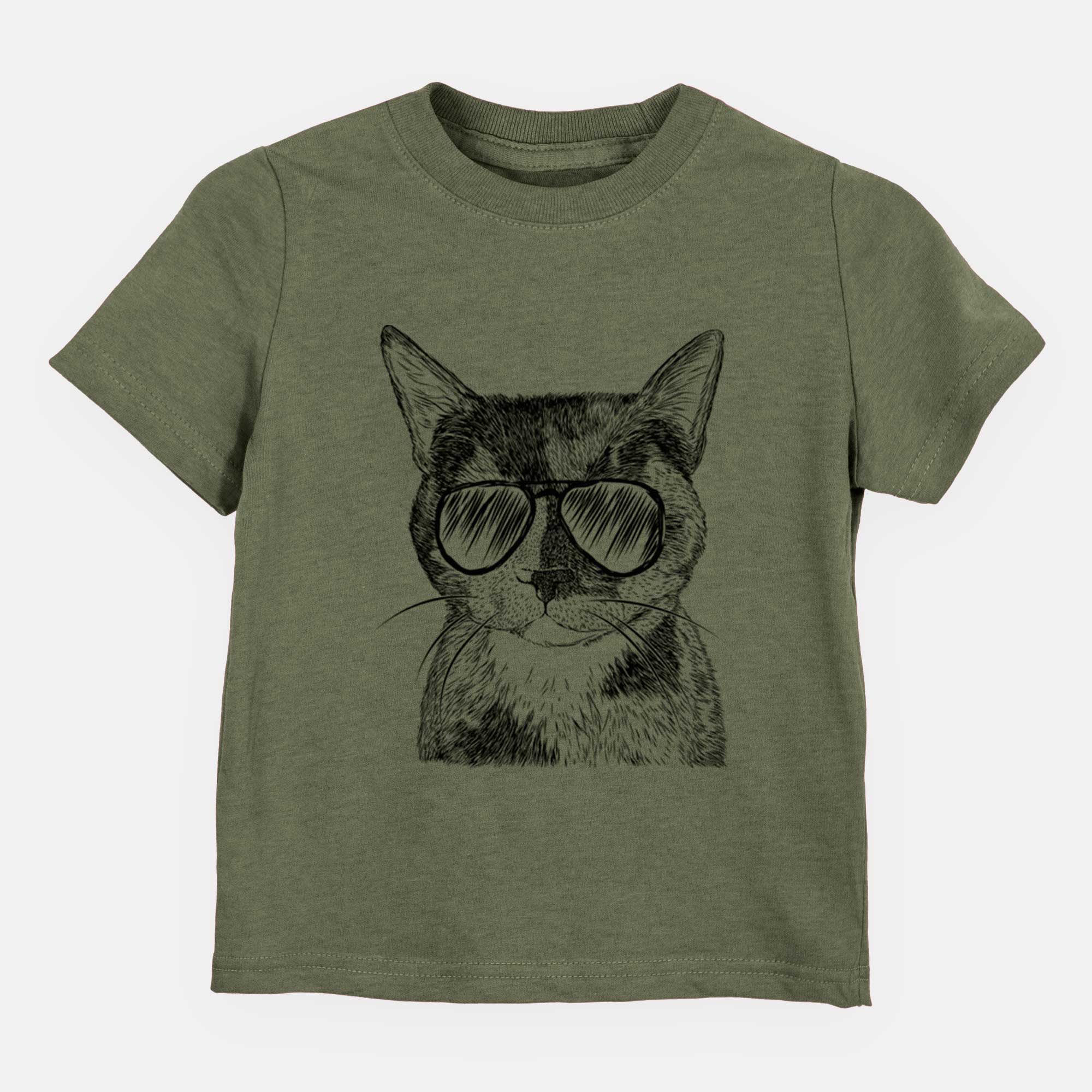 Aviator Spooky Kitty the Tortoiseshell Cat - Kids/Youth/Toddler Shirt