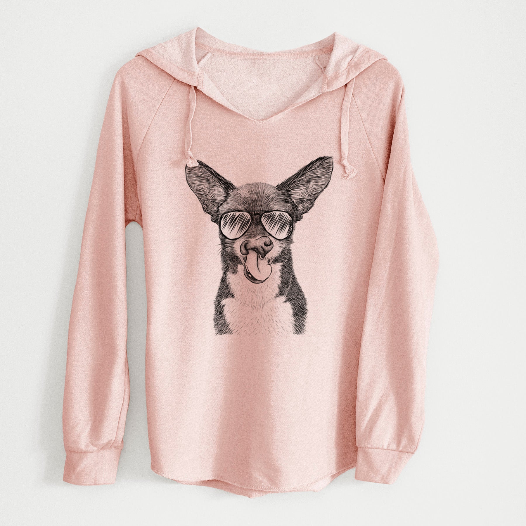 Aviator Sprout the Chihuahua Mix - Cali Wave Hooded Sweatshirt