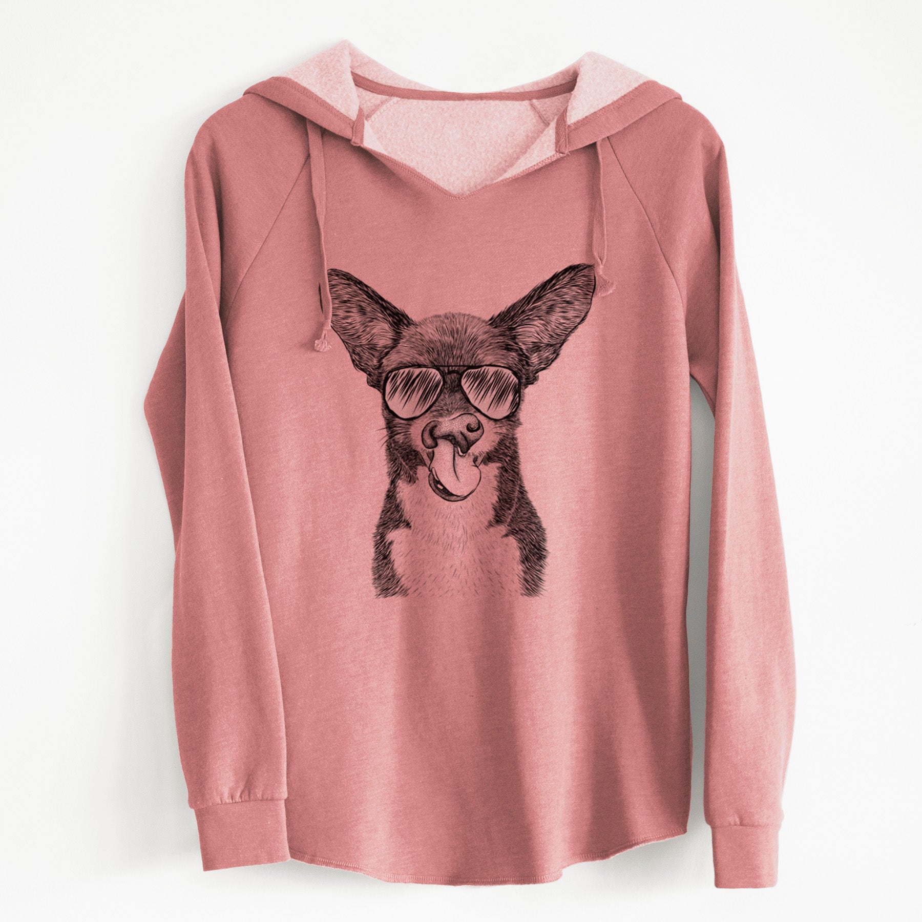 Aviator Sprout the Chihuahua Mix - Cali Wave Hooded Sweatshirt