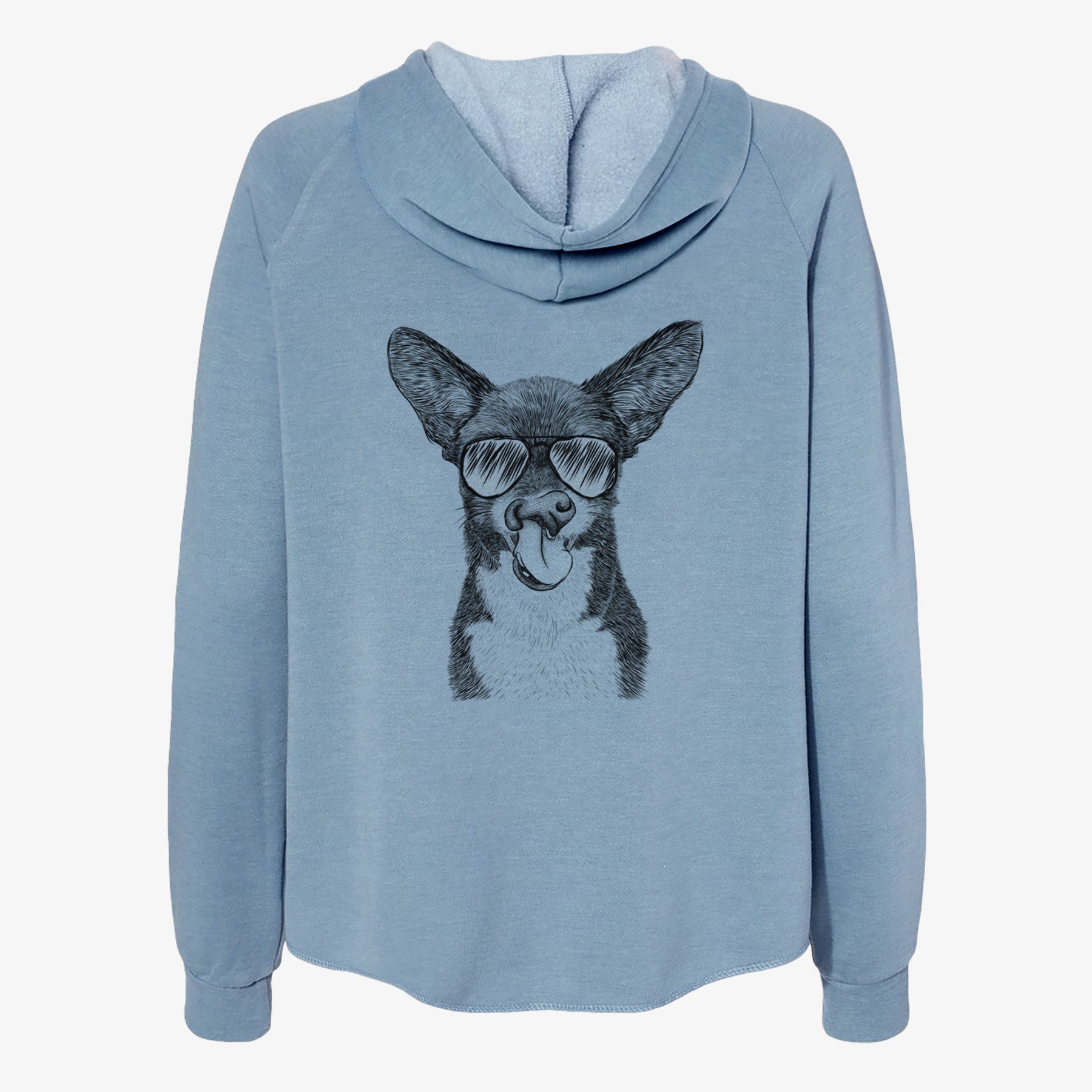 Sprout the Chihuahua Mix - Women's Cali Wave Zip-Up Sweatshirt