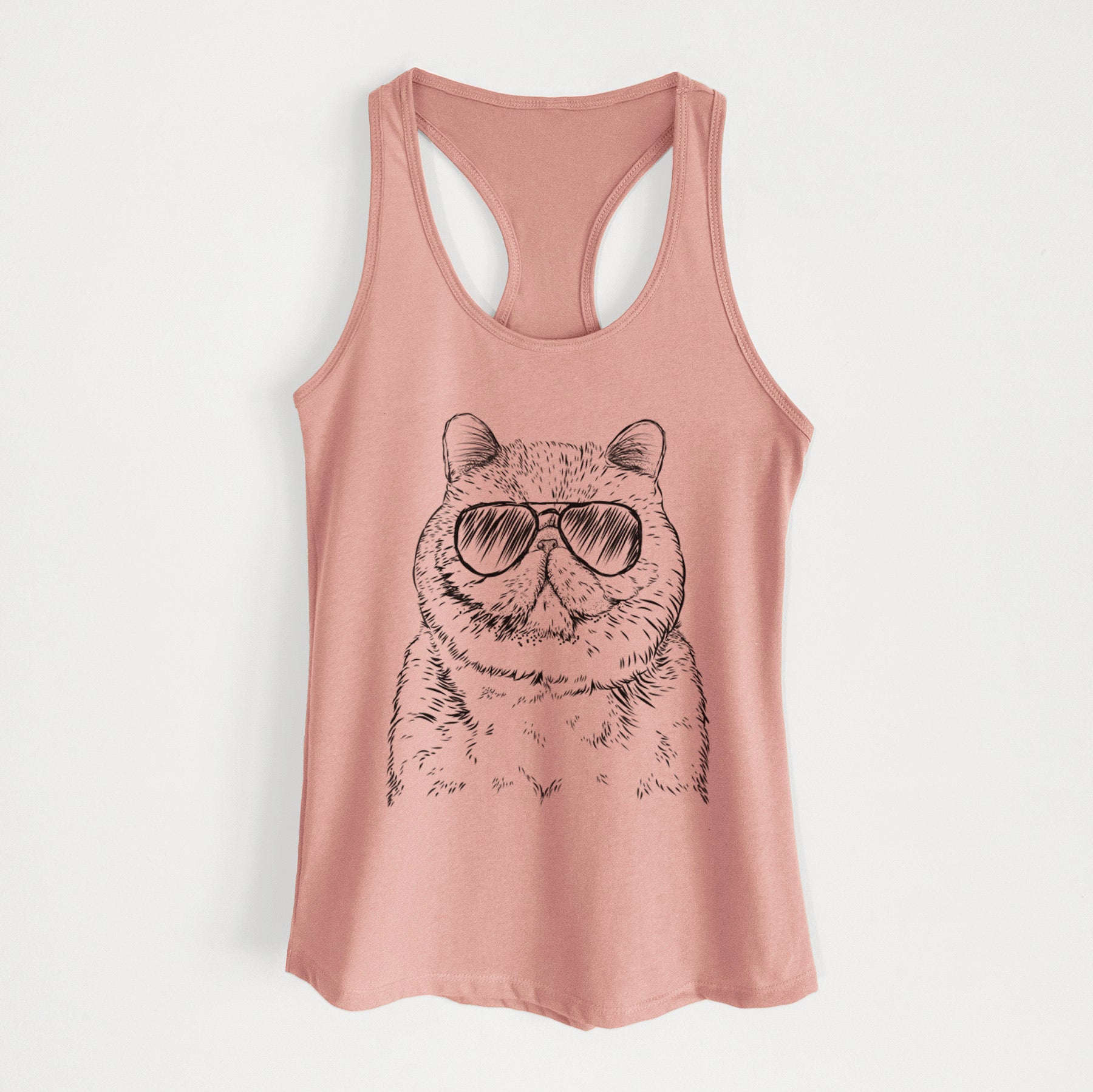 Squish the Exotic Shorthair Cat - Women's Racerback Tanktop