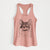 Stache the Longhaired Mustard Cat - Women's Racerback Tanktop