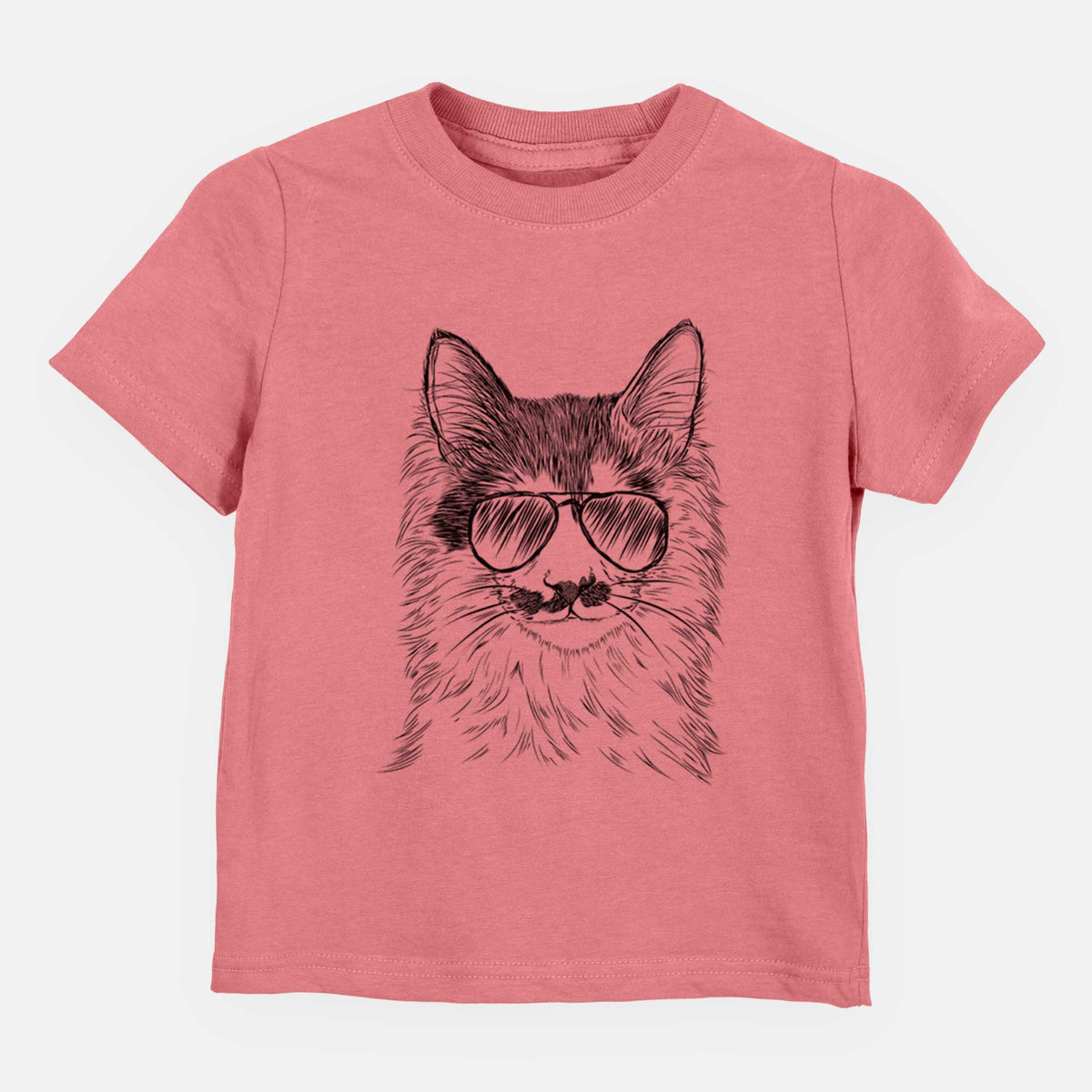 Aviator Stache the Longhaired Mustard Cat - Kids/Youth/Toddler Shirt