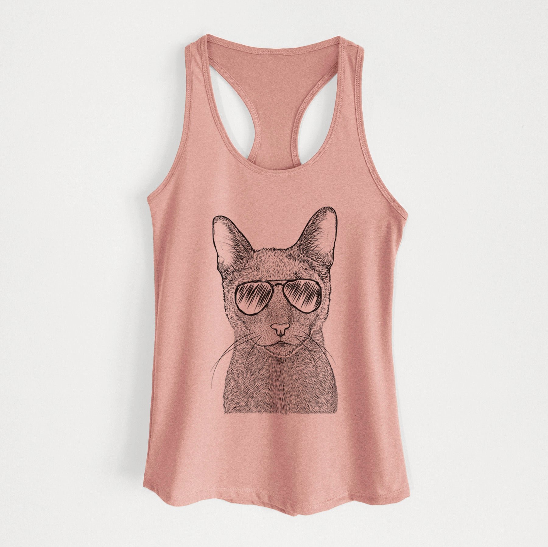 Stanley the Russian Blue Cat - Women's Racerback Tanktop