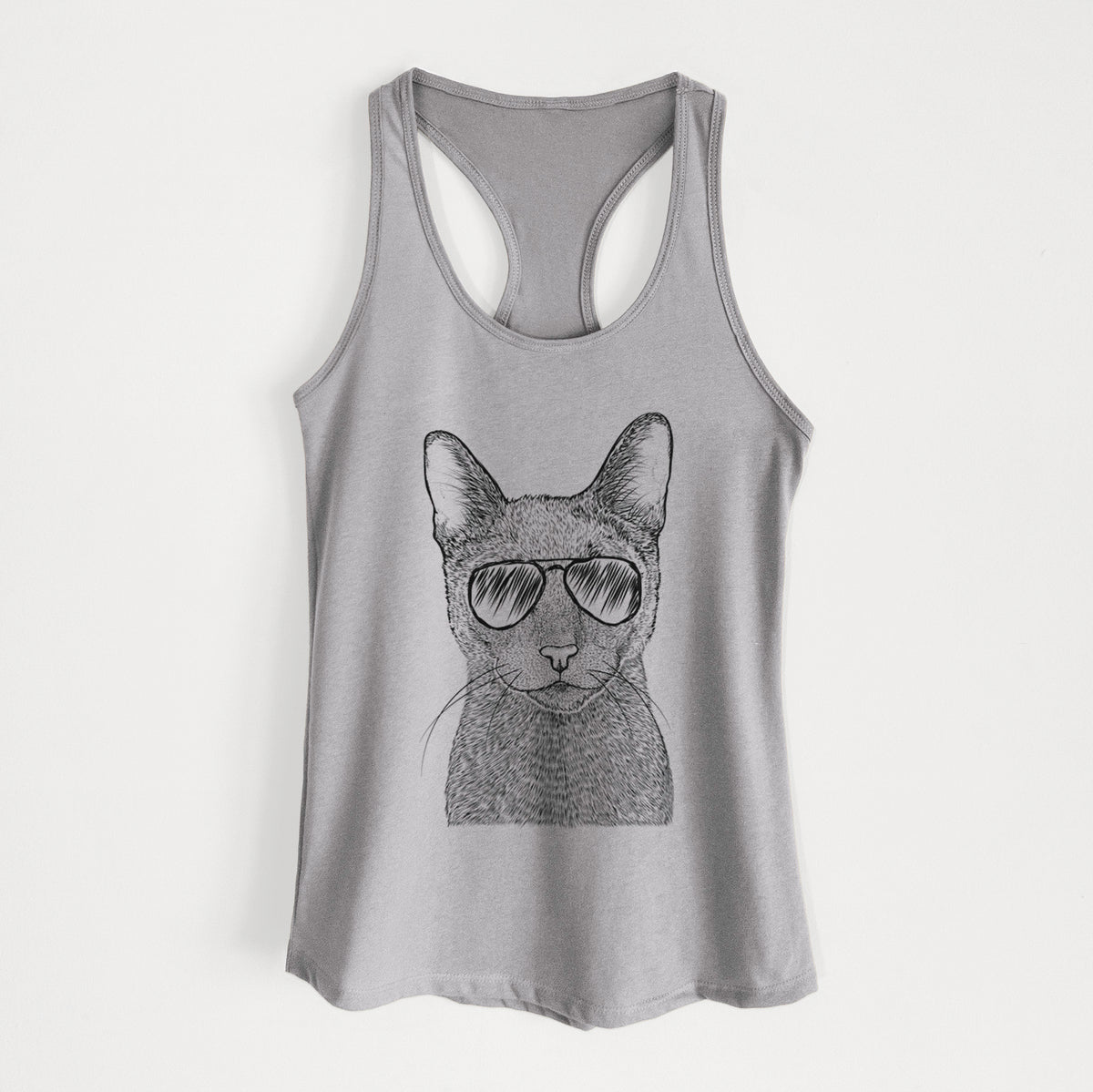 Stanley the Russian Blue Cat - Women's Racerback Tanktop