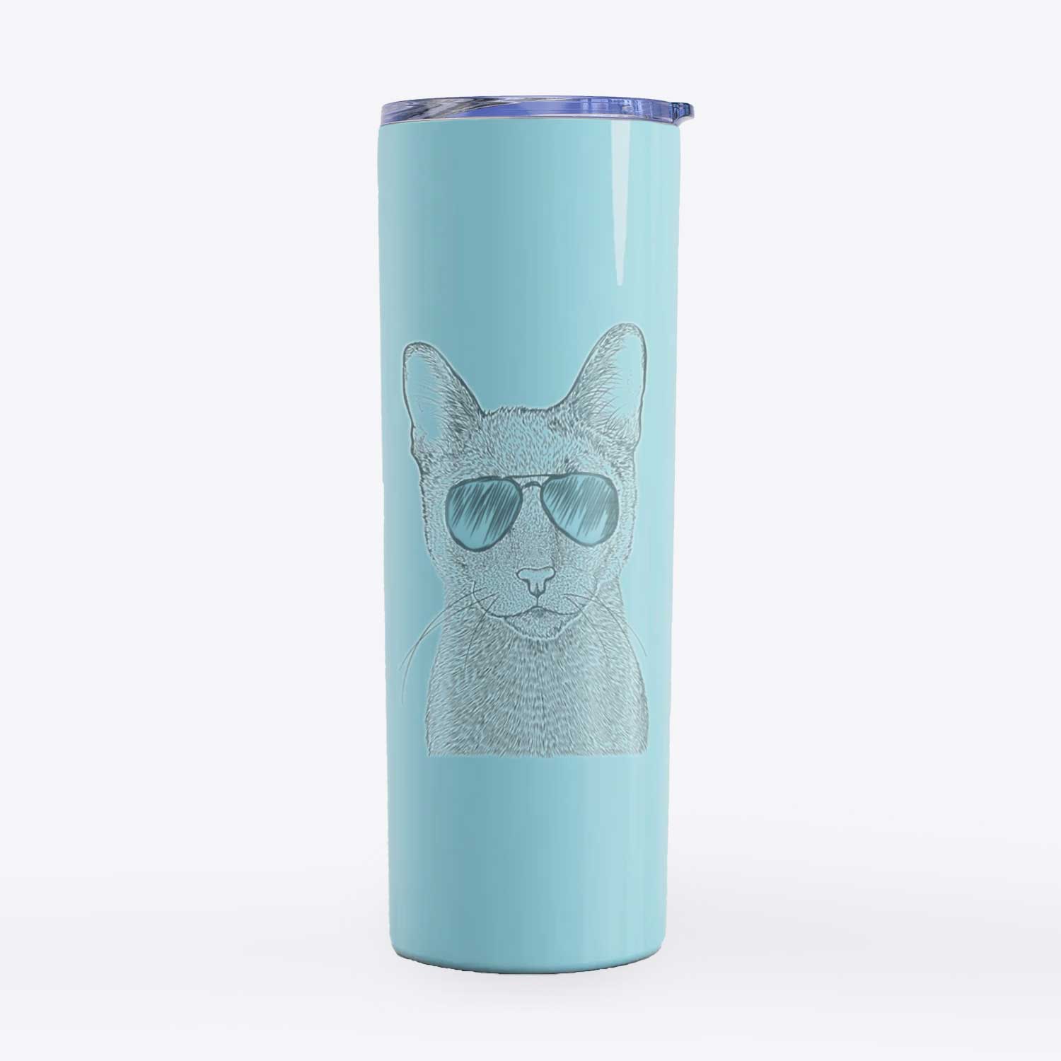 Stanley the Russian Blue Cat - 20oz Skinny Tumbler