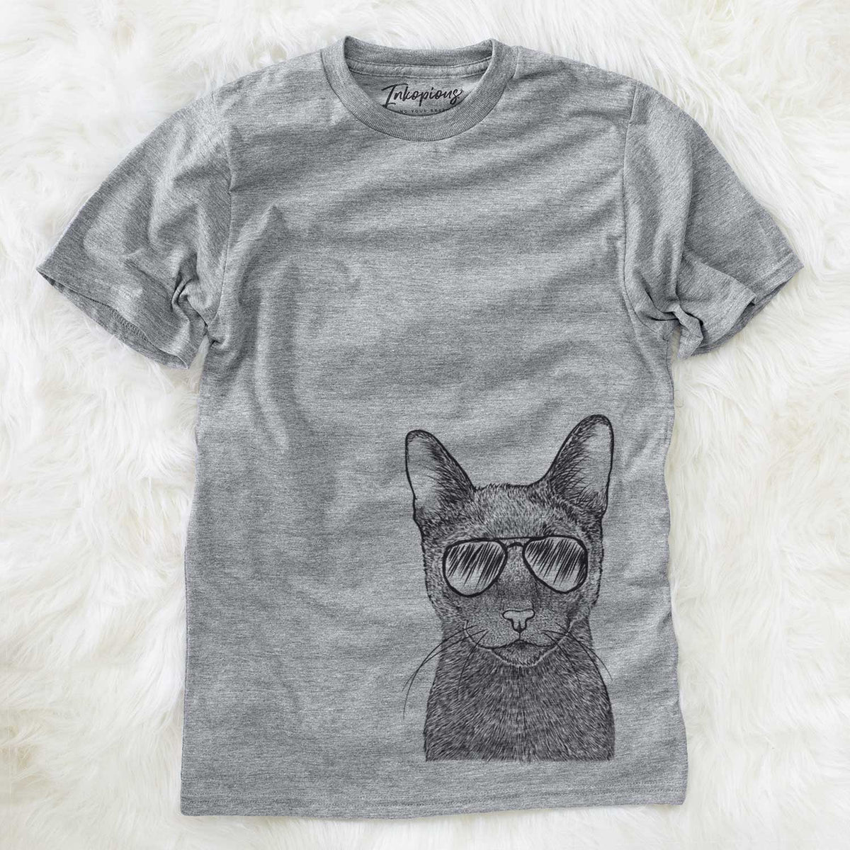 Stanley the Russian Blue Cat - Unisex Crewneck