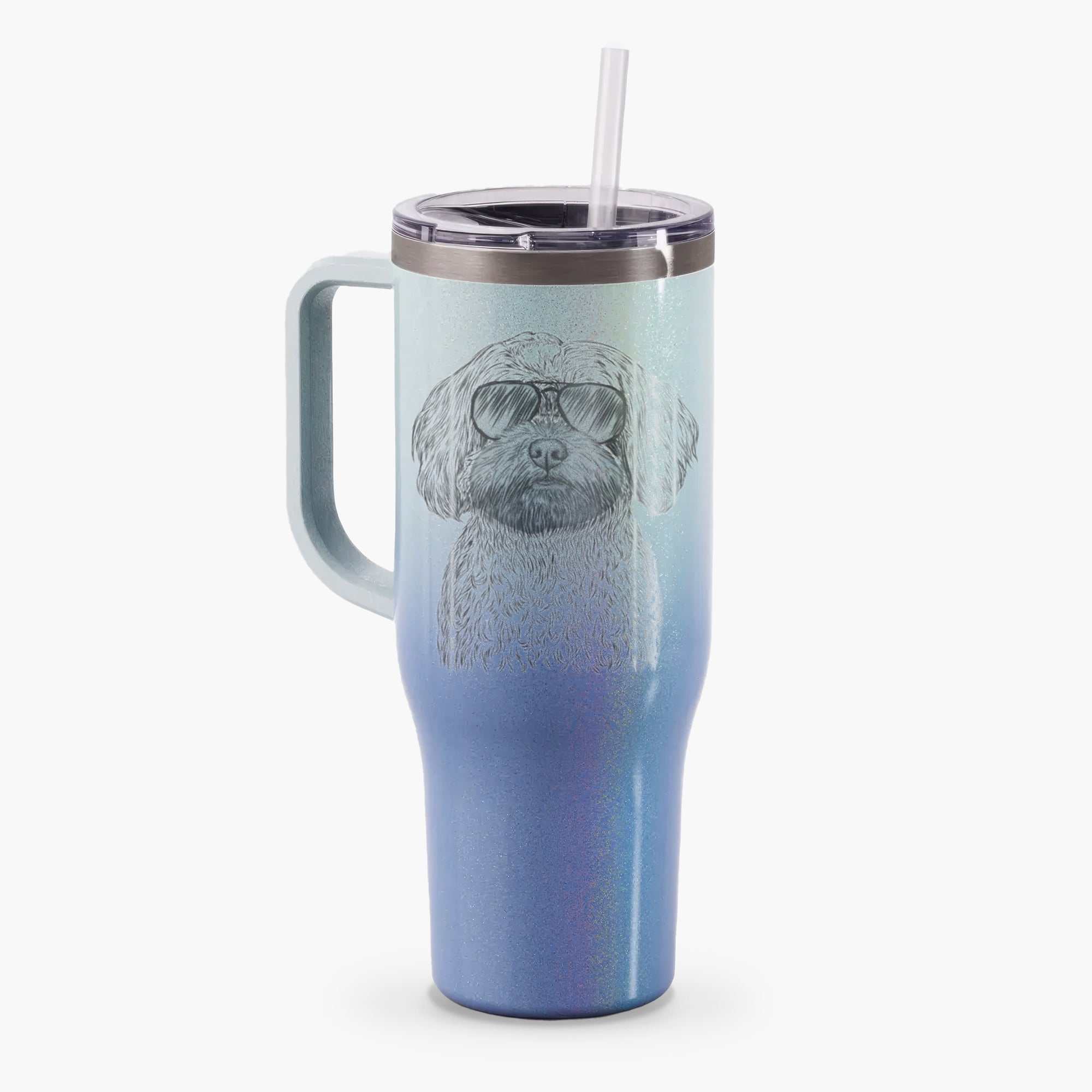 Stella the Shih Tzu Mix - 40oz Tumbler with Handle