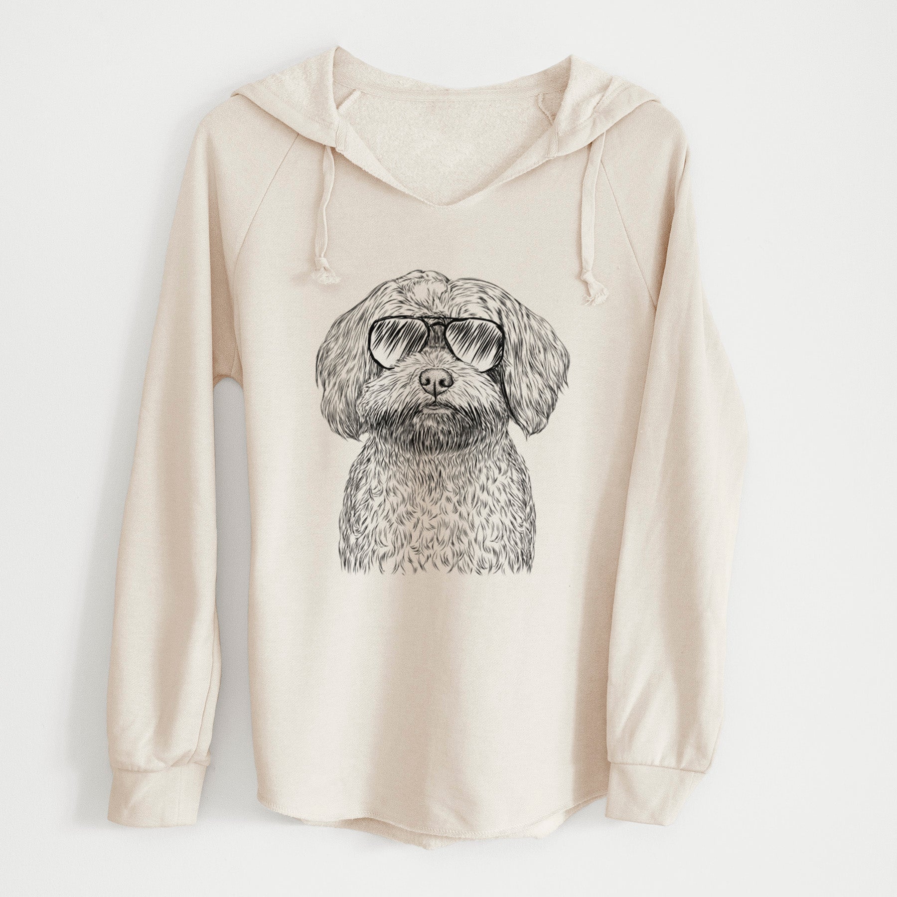 Aviator Stella the Shih Tzu Mix - Cali Wave Hooded Sweatshirt