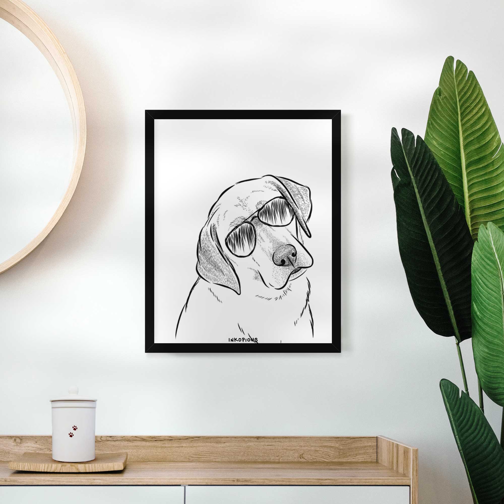 Stella the Yellow Lab Art Print