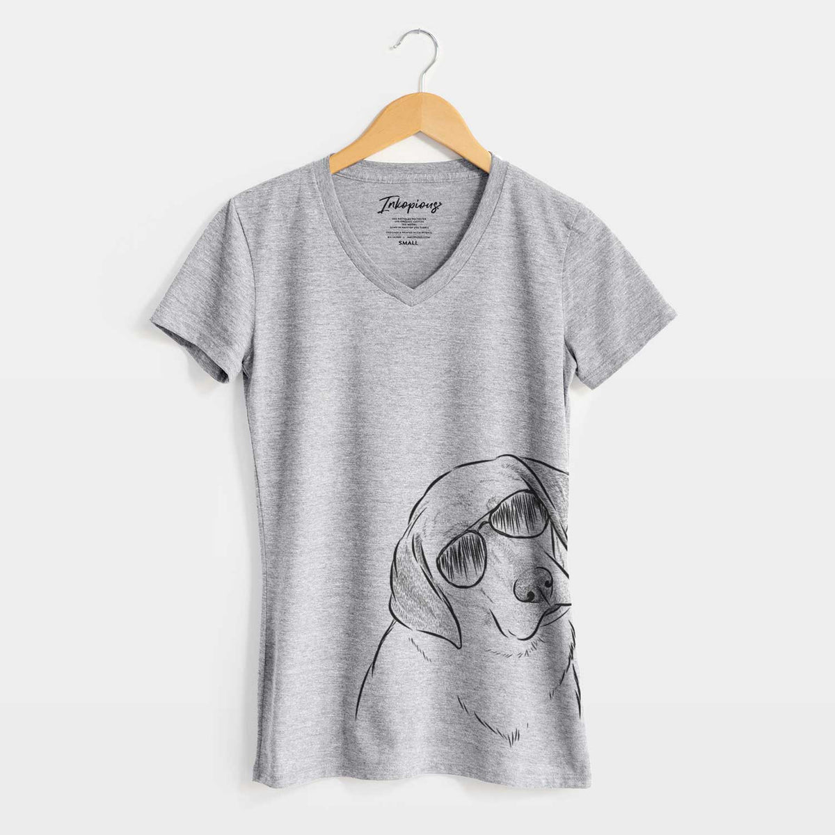 Aviator Stella the Yellow Lab - Women&#39;s V-neck Shirt