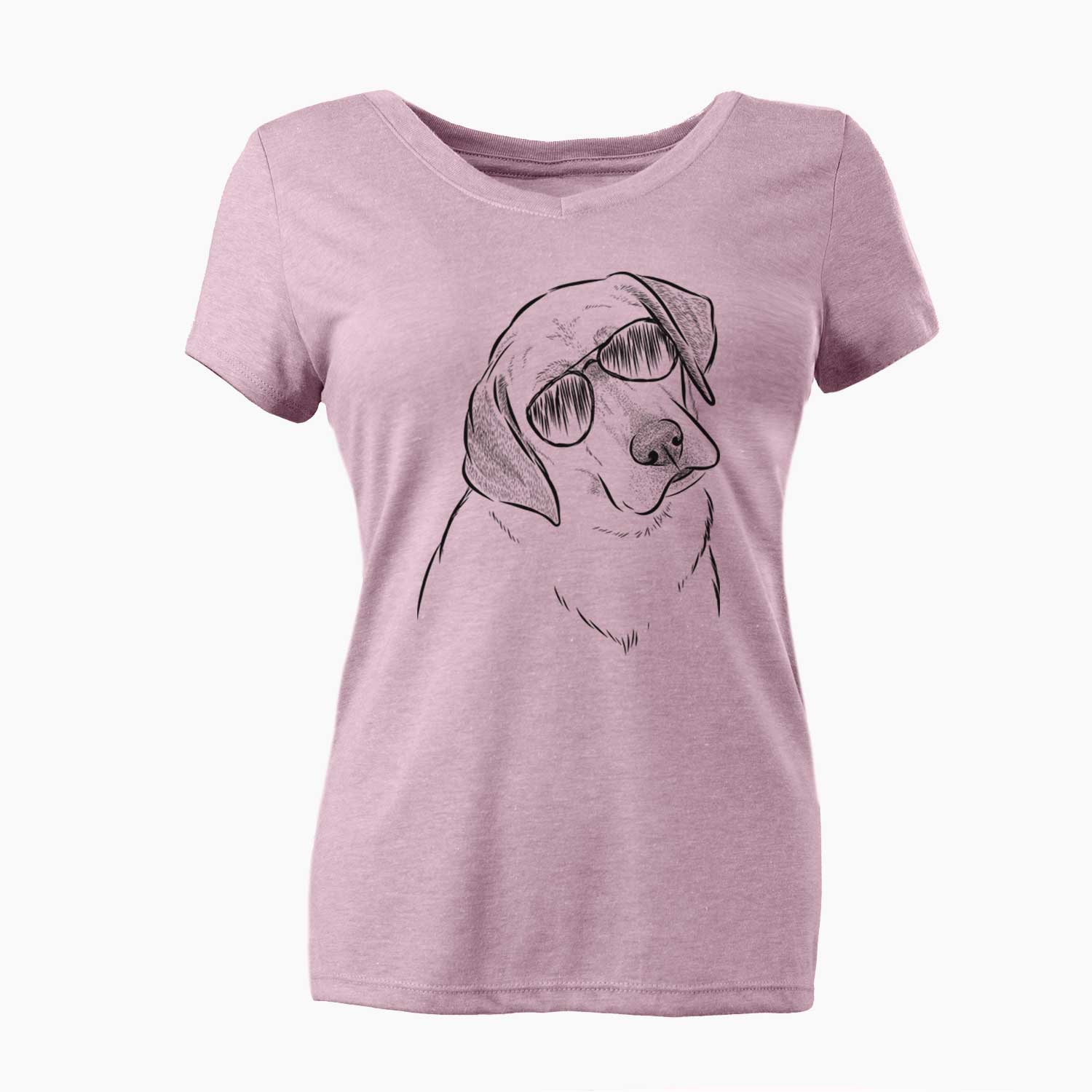 Aviator Stella the Yellow Lab - Women's V-neck Shirt