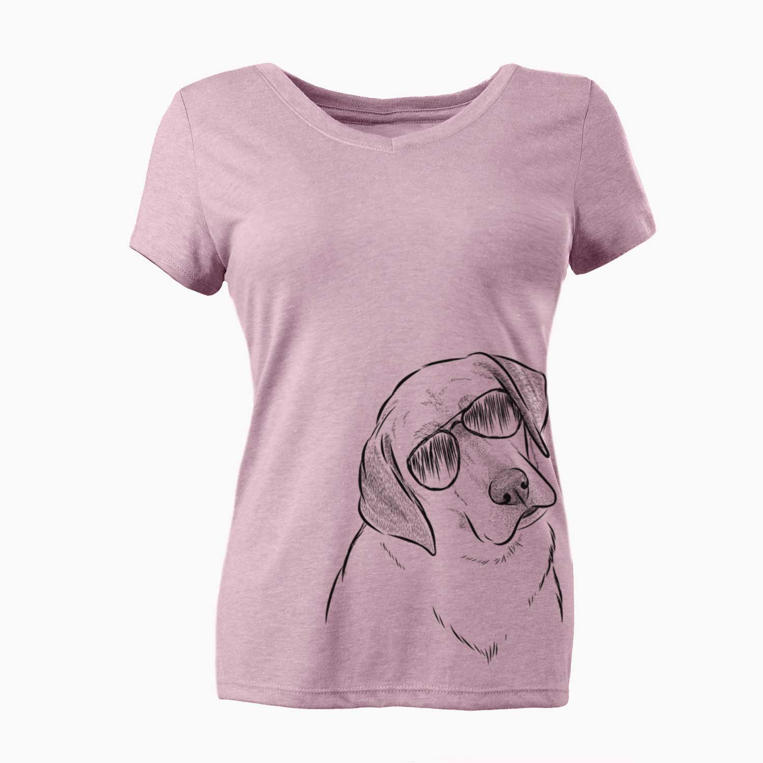 Aviator Stella the Yellow Lab - Women's V-neck Shirt