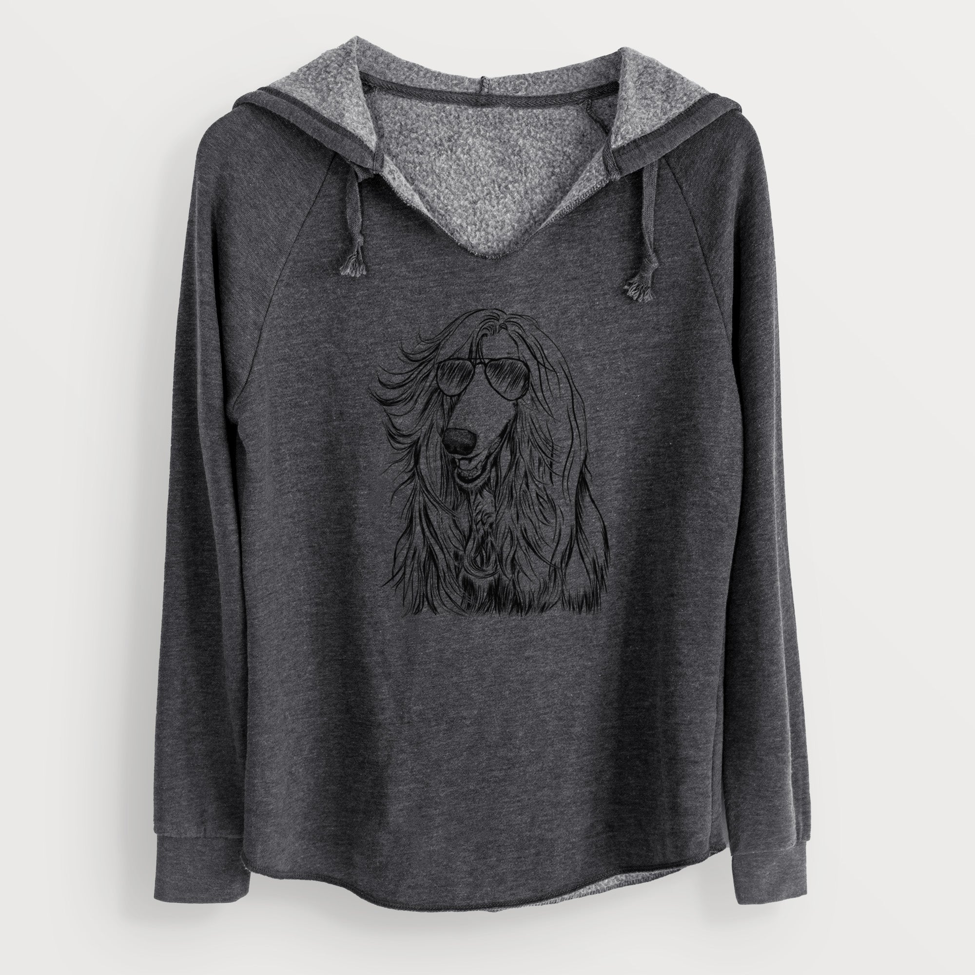 Aviator Sterling the Afghan Hound - Cali Wave Hooded Sweatshirt