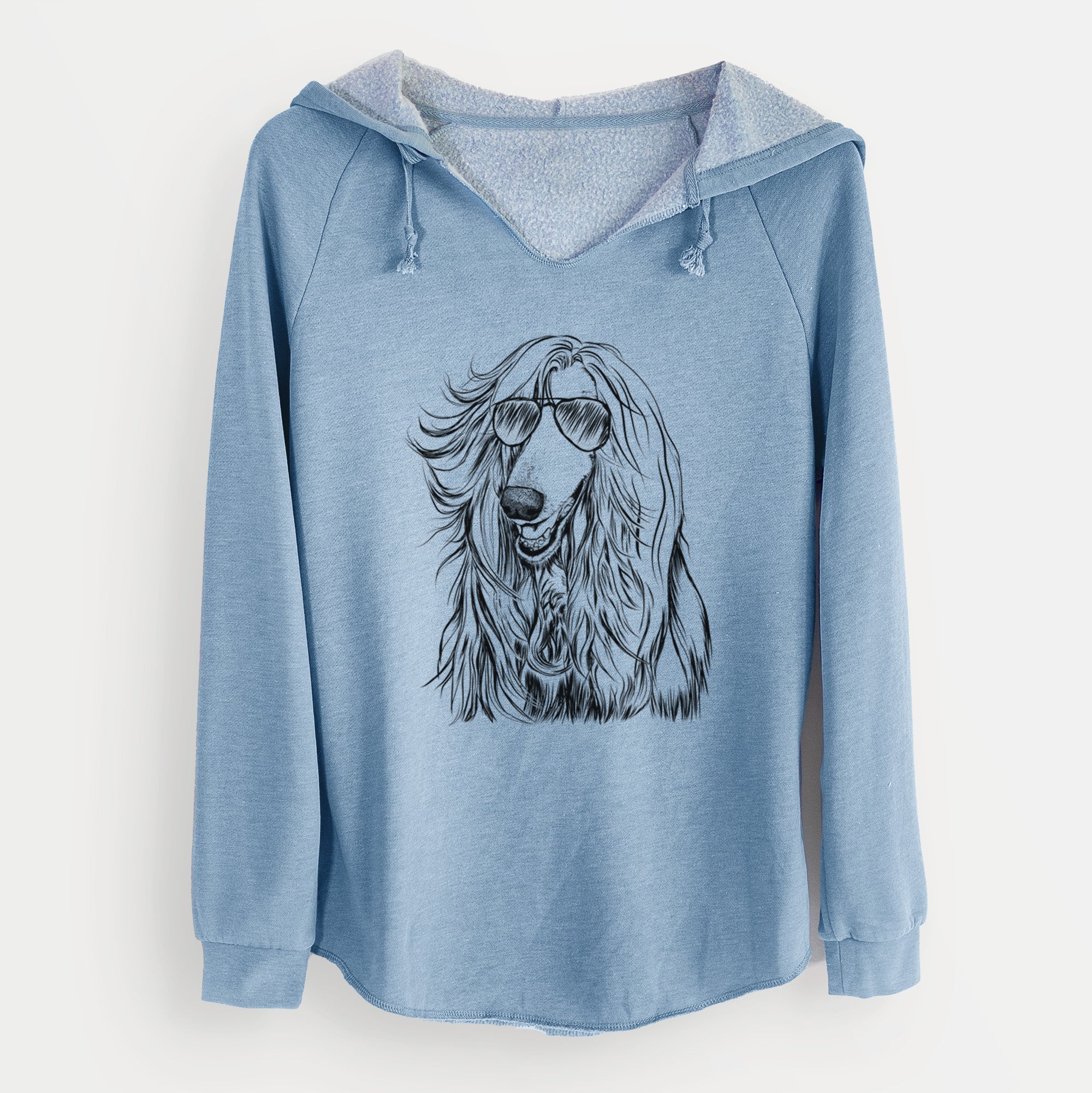 Aviator Sterling the Afghan Hound - Cali Wave Hooded Sweatshirt