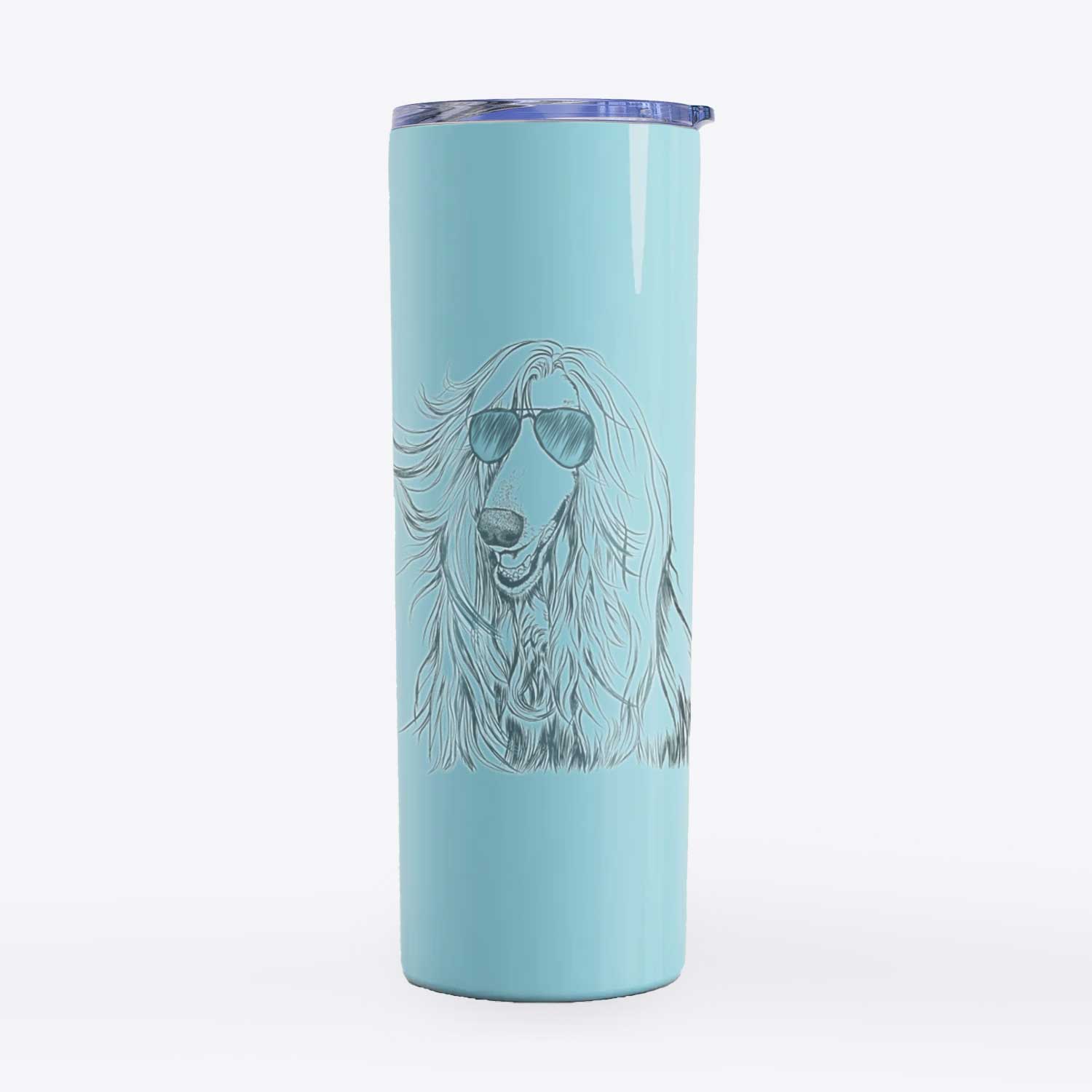 Sterling the Afghan Hound - 20oz Skinny Tumbler