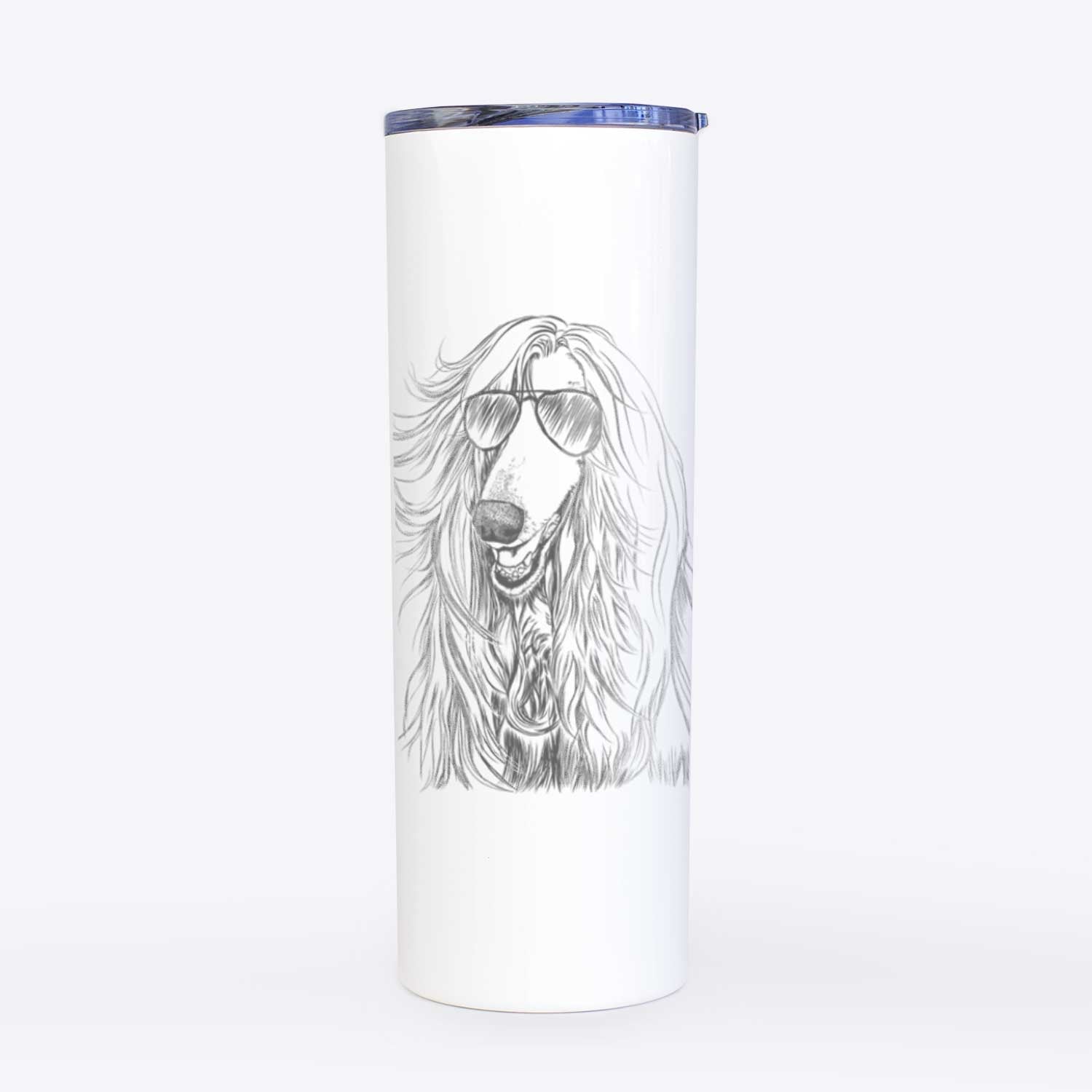 Sterling the Afghan Hound - 20oz Skinny Tumbler