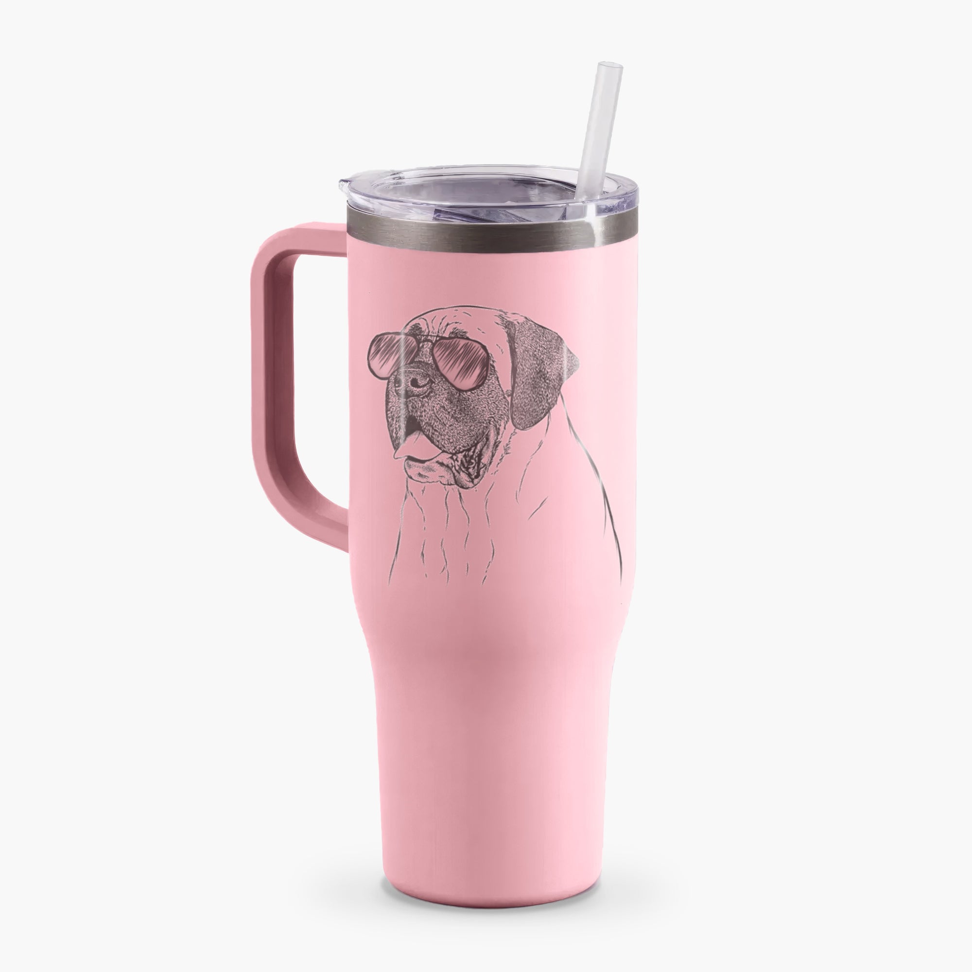 Sterling the English Mastiff - 40oz Tumbler with Handle