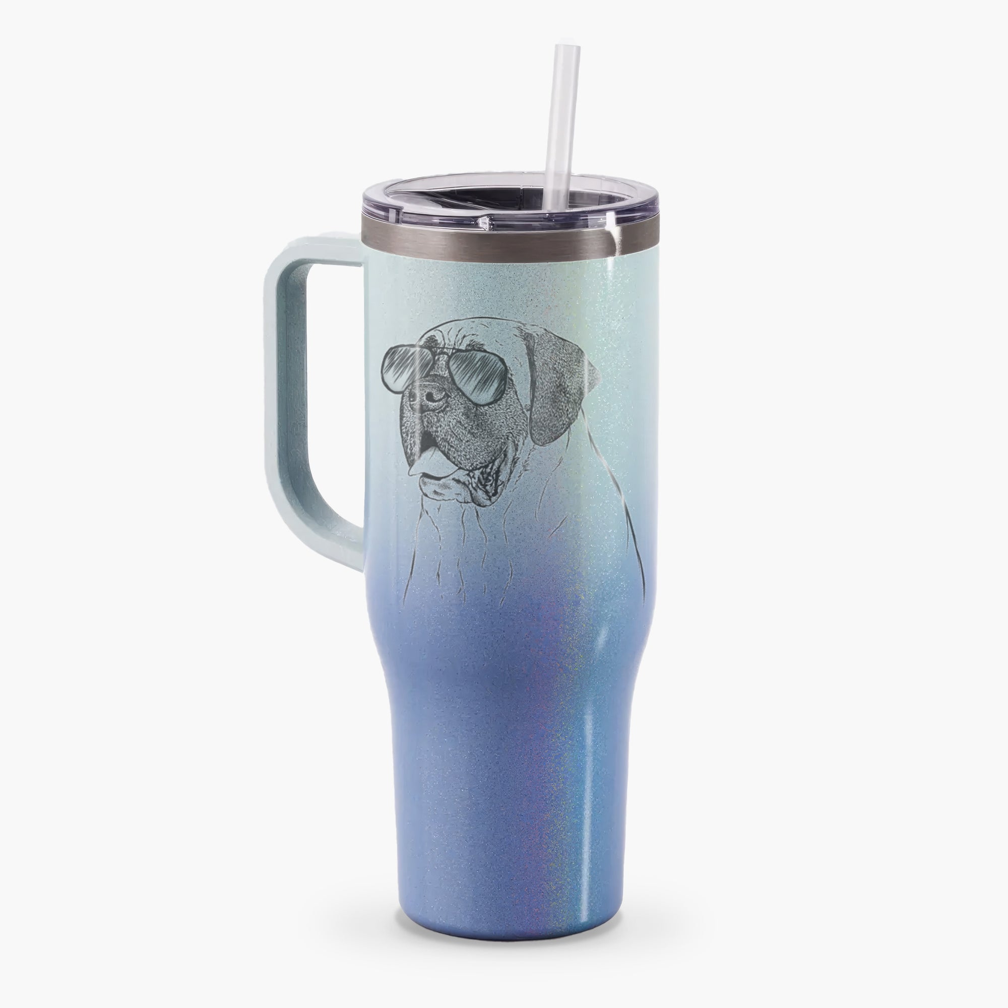 Sterling the English Mastiff - 40oz Tumbler with Handle