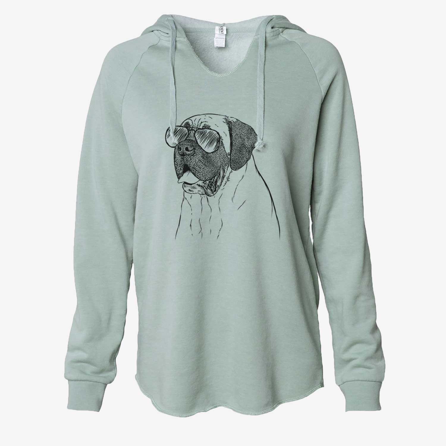 Sterling the English Mastiff - Cali Wave Hooded Sweatshirt