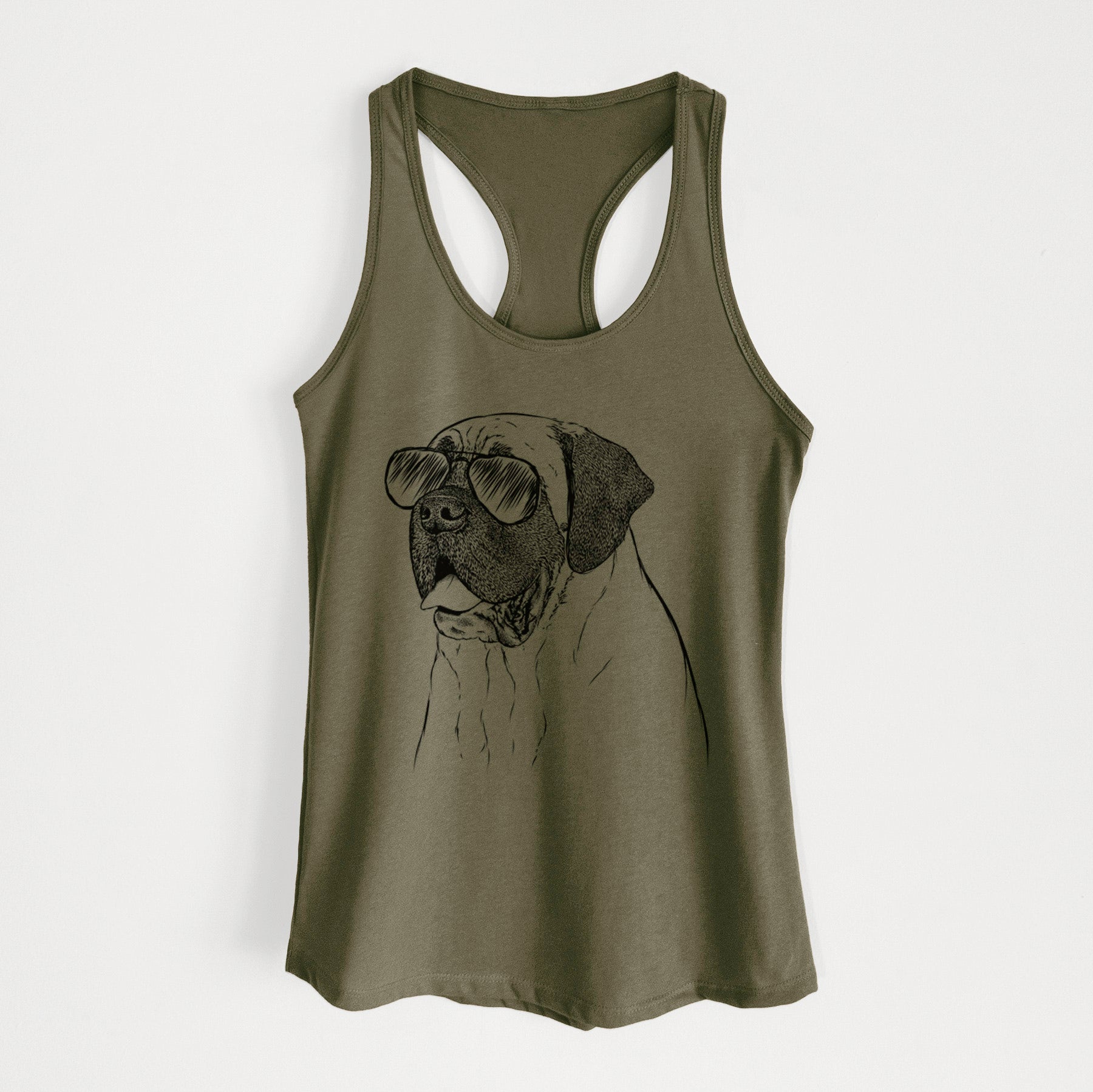 Sterling the English Mastiff - Women's Racerback Tanktop