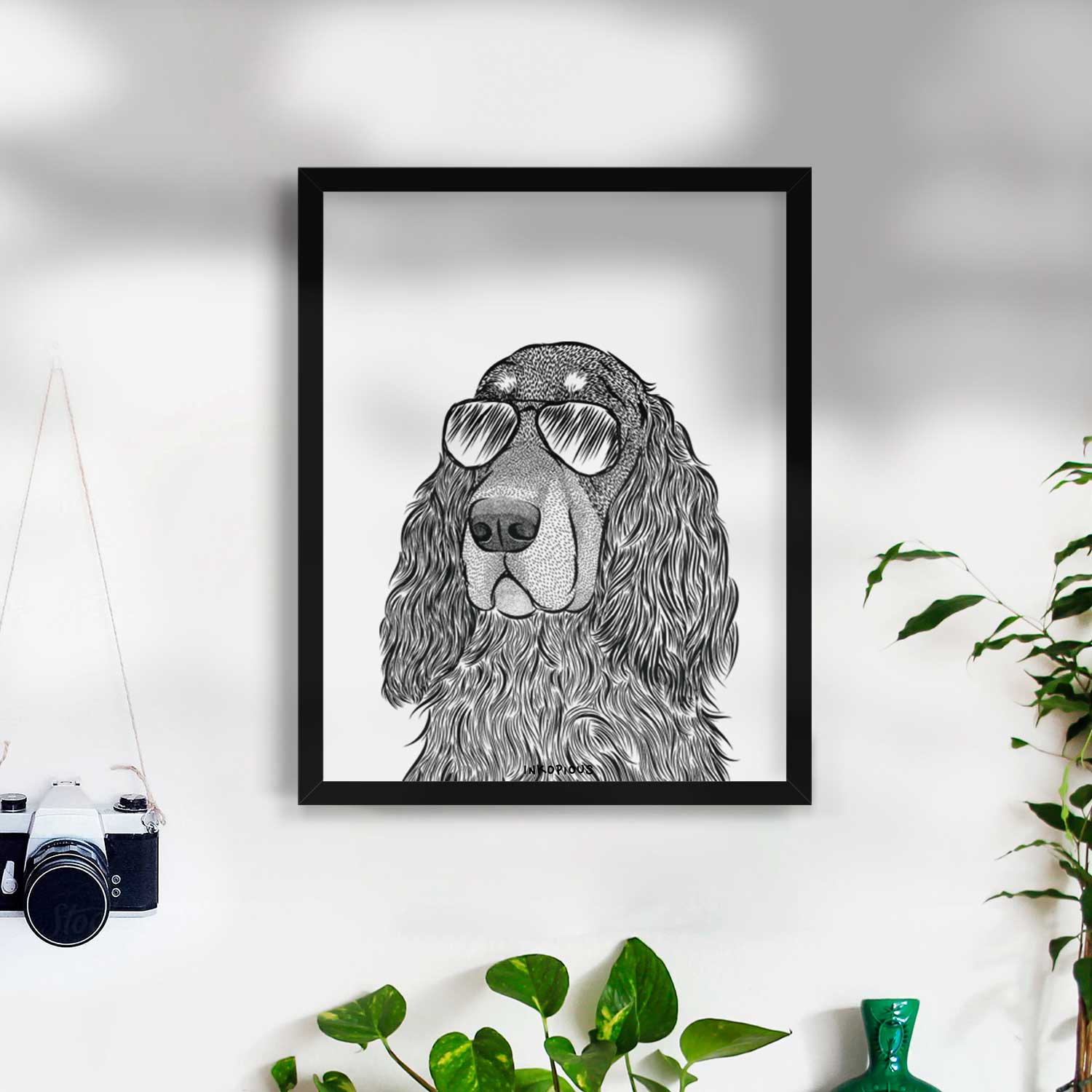 Stormy the Gordon Setter Art Print