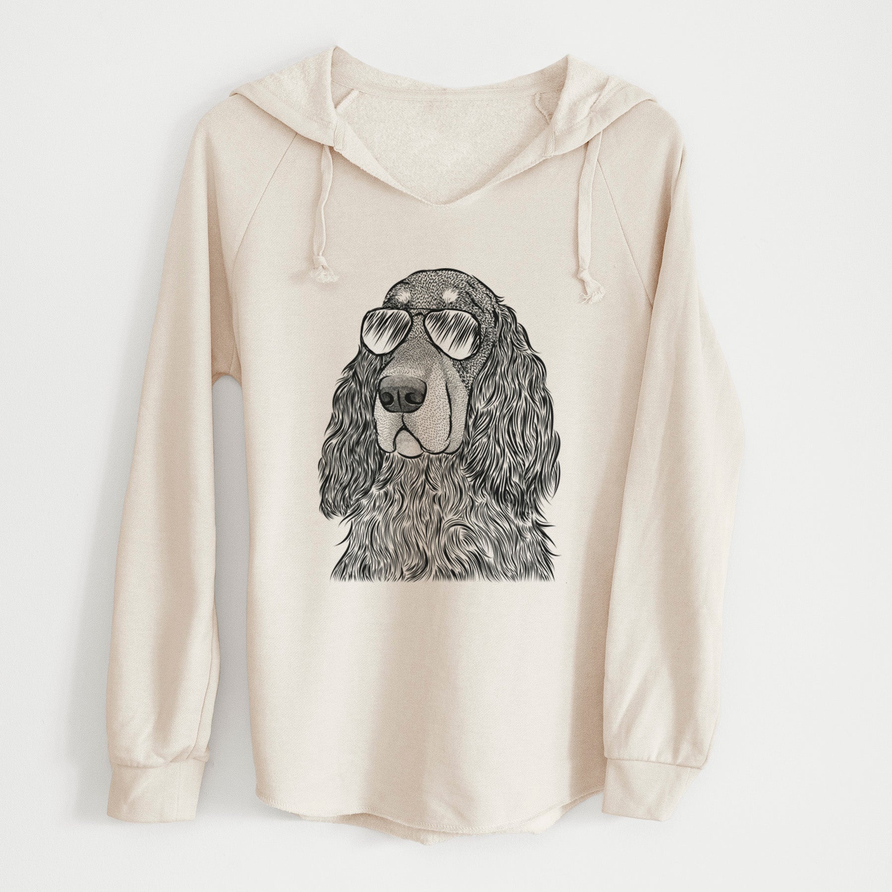 Aviator Stormy the Gordon Setter - Cali Wave Hooded Sweatshirt