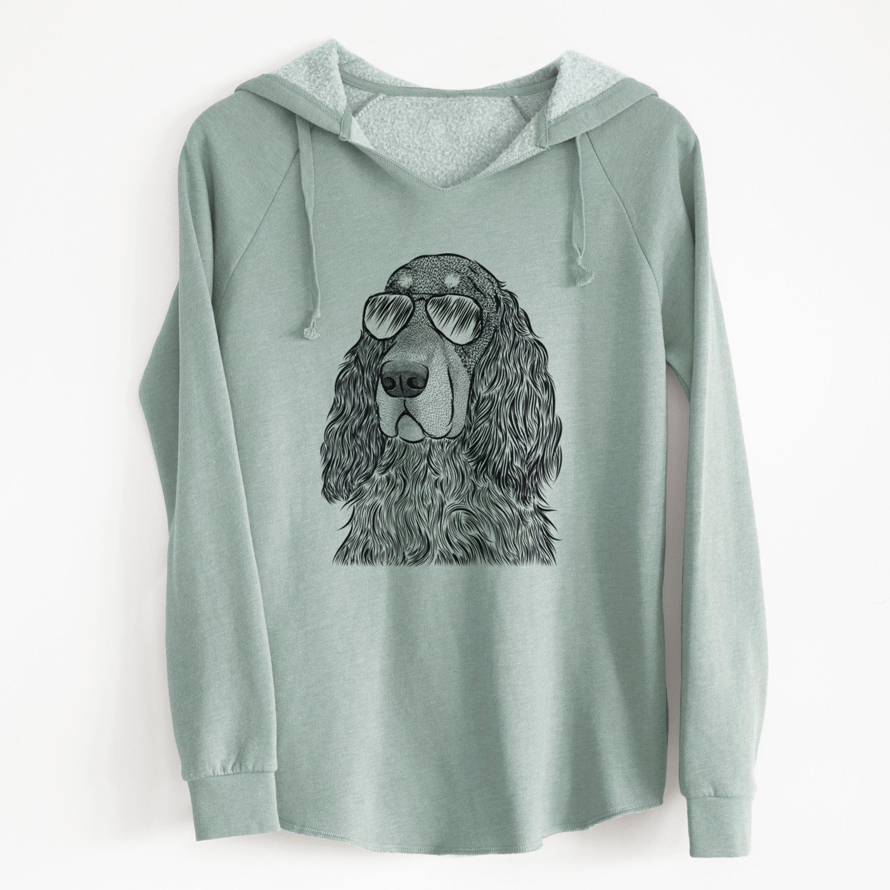 Aviator Stormy the Gordon Setter - Cali Wave Hooded Sweatshirt