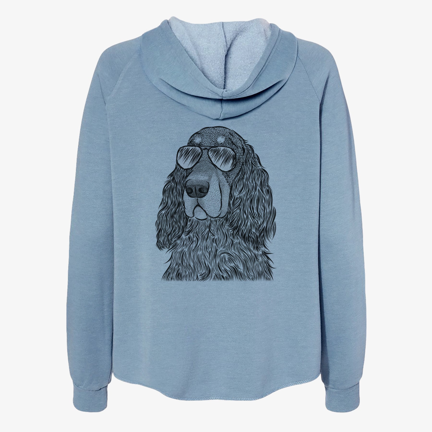 Stormy the Gordon Setter - Women's Cali Wave Zip-Up Sweatshirt