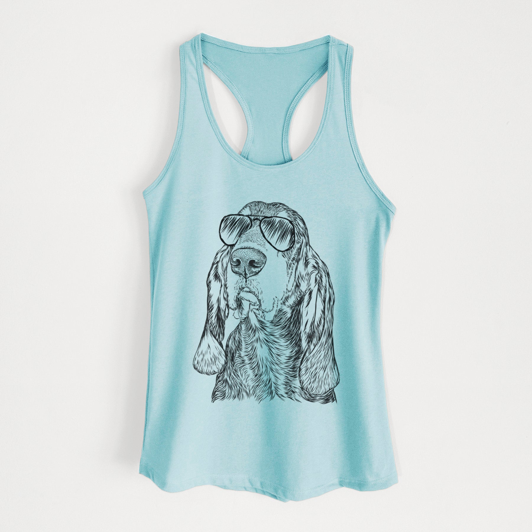 Stu the Black and Tan Coonhound - Women's Racerback Tanktop