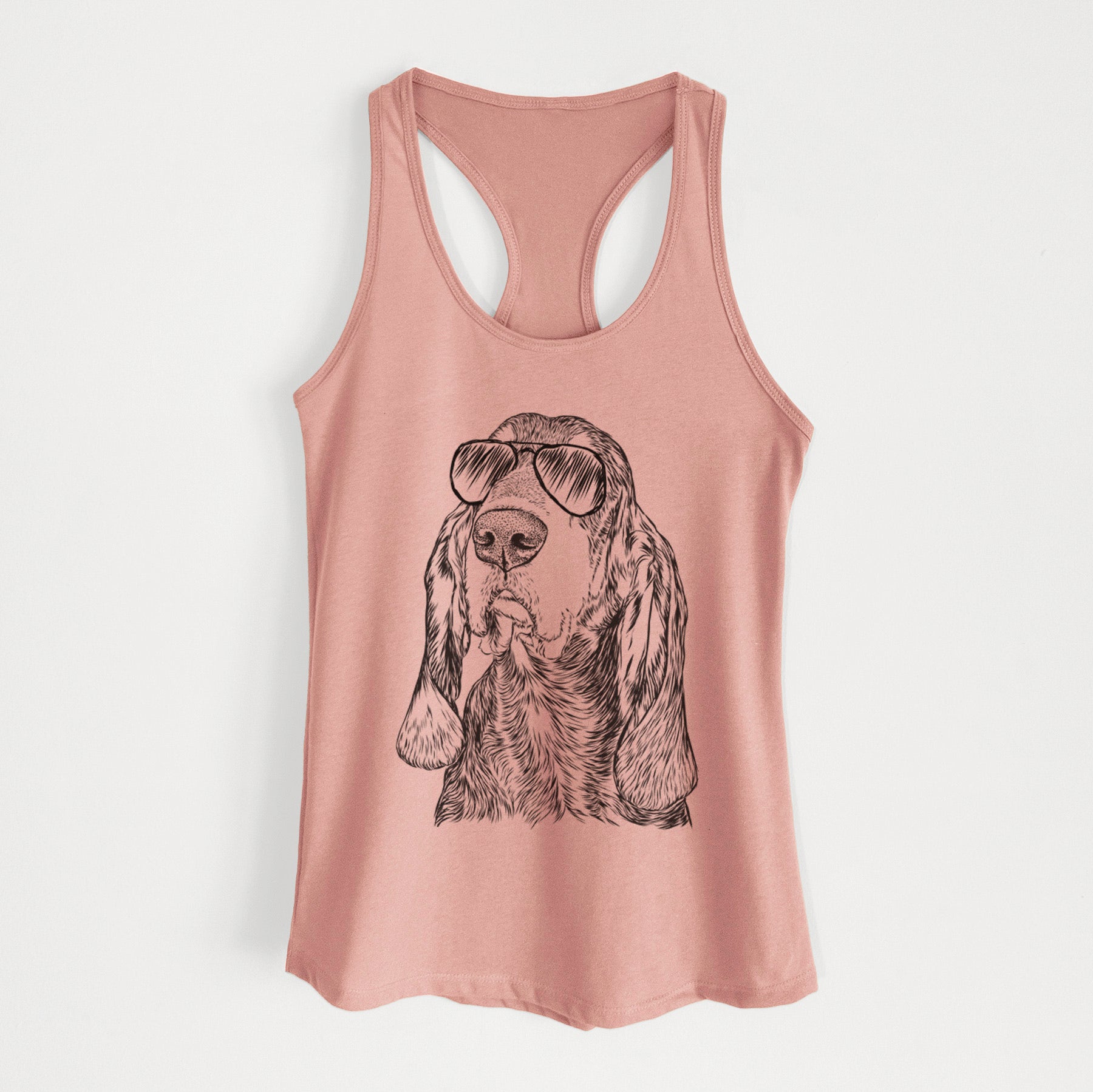 Stu the Black and Tan Coonhound - Women's Racerback Tanktop