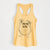 Stuart the Longhaired Chihuahua - Women's Racerback Tanktop