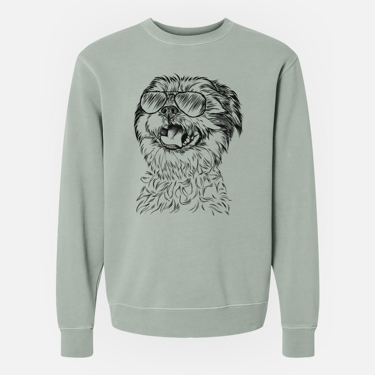 Aviator Sugar the Malshi - Unisex Pigment Dyed Crew Sweatshirt