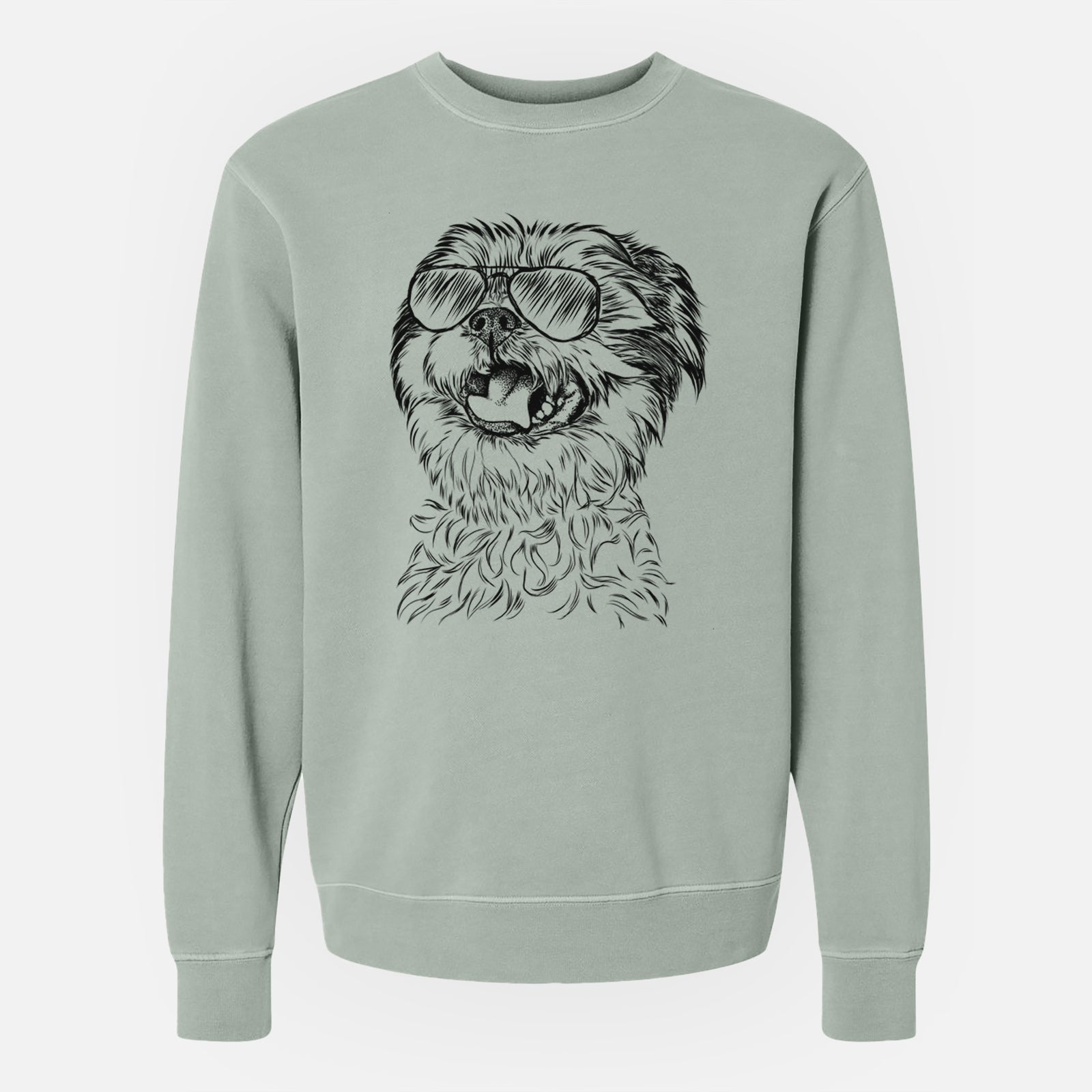 Aviator Sugar the Malshi - Unisex Pigment Dyed Crew Sweatshirt