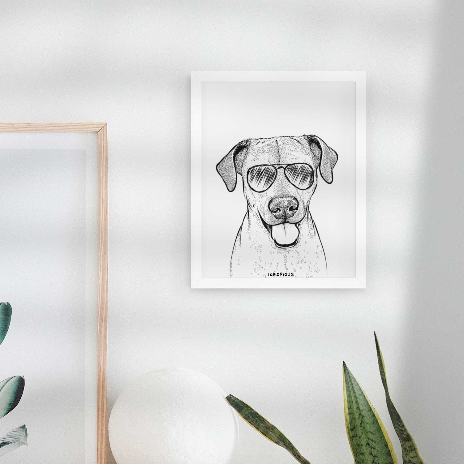 Sugar the American Staffordshire Mix Art Print