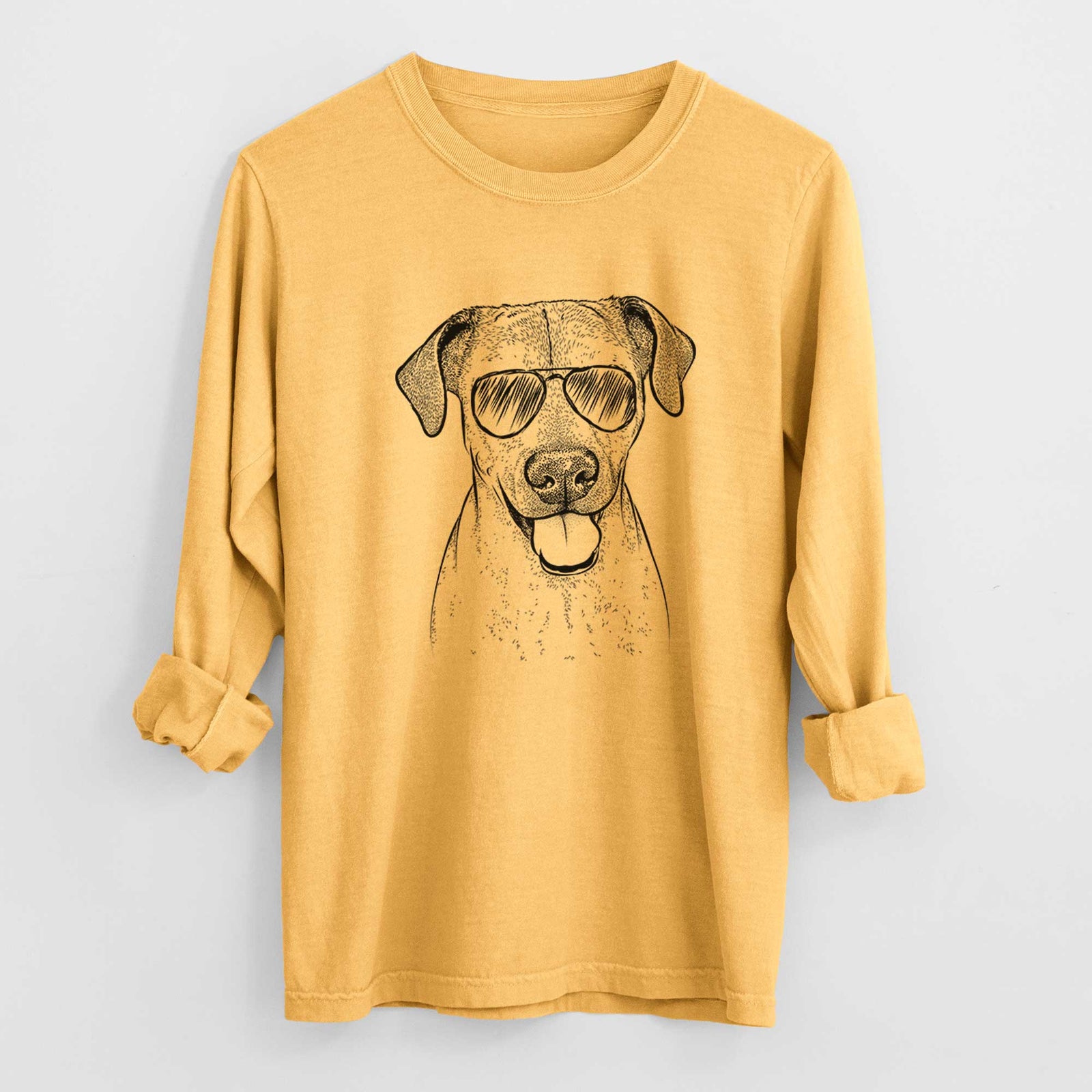 Aviators Sugar the American Staffordshire Mix - Heavyweight 100% Cotton Long Sleeve
