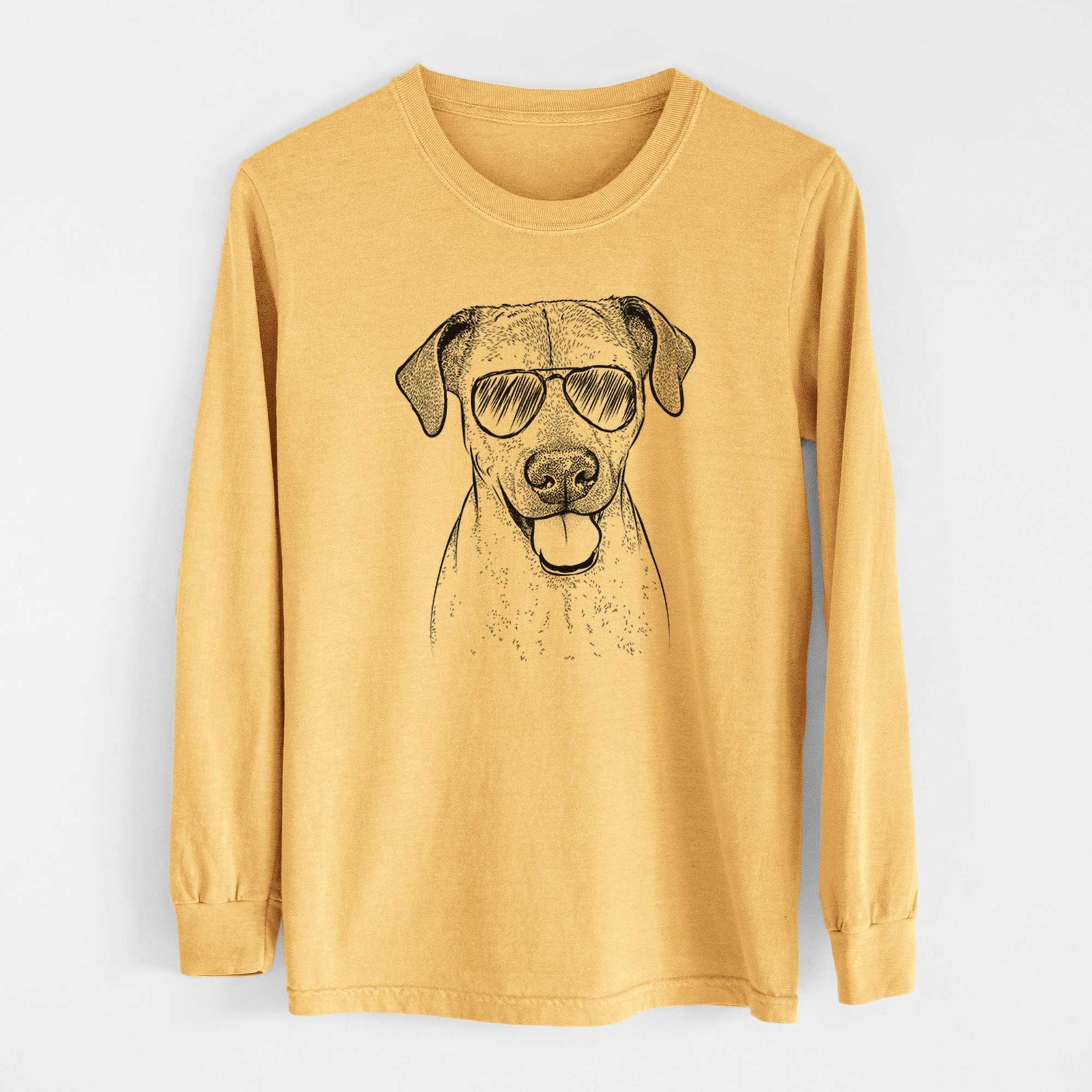 Aviators Sugar the American Staffordshire Mix - Heavyweight 100% Cotton Long Sleeve