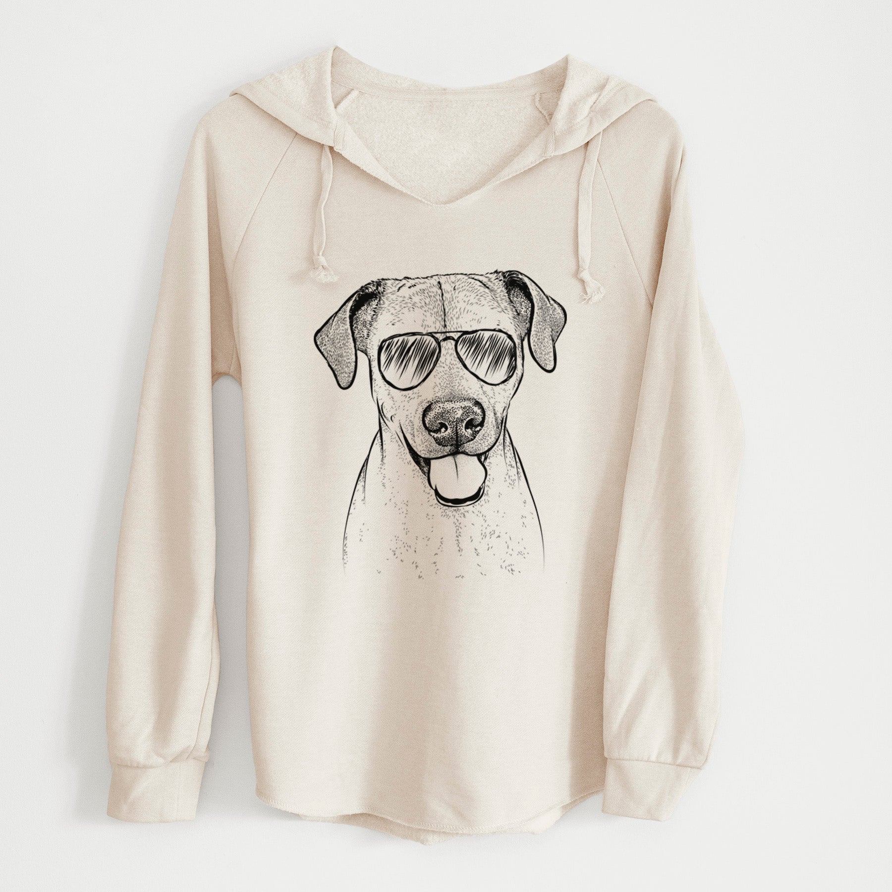 Aviator Sugar the American Staffordshire Mix - Cali Wave Hooded Sweatshirt