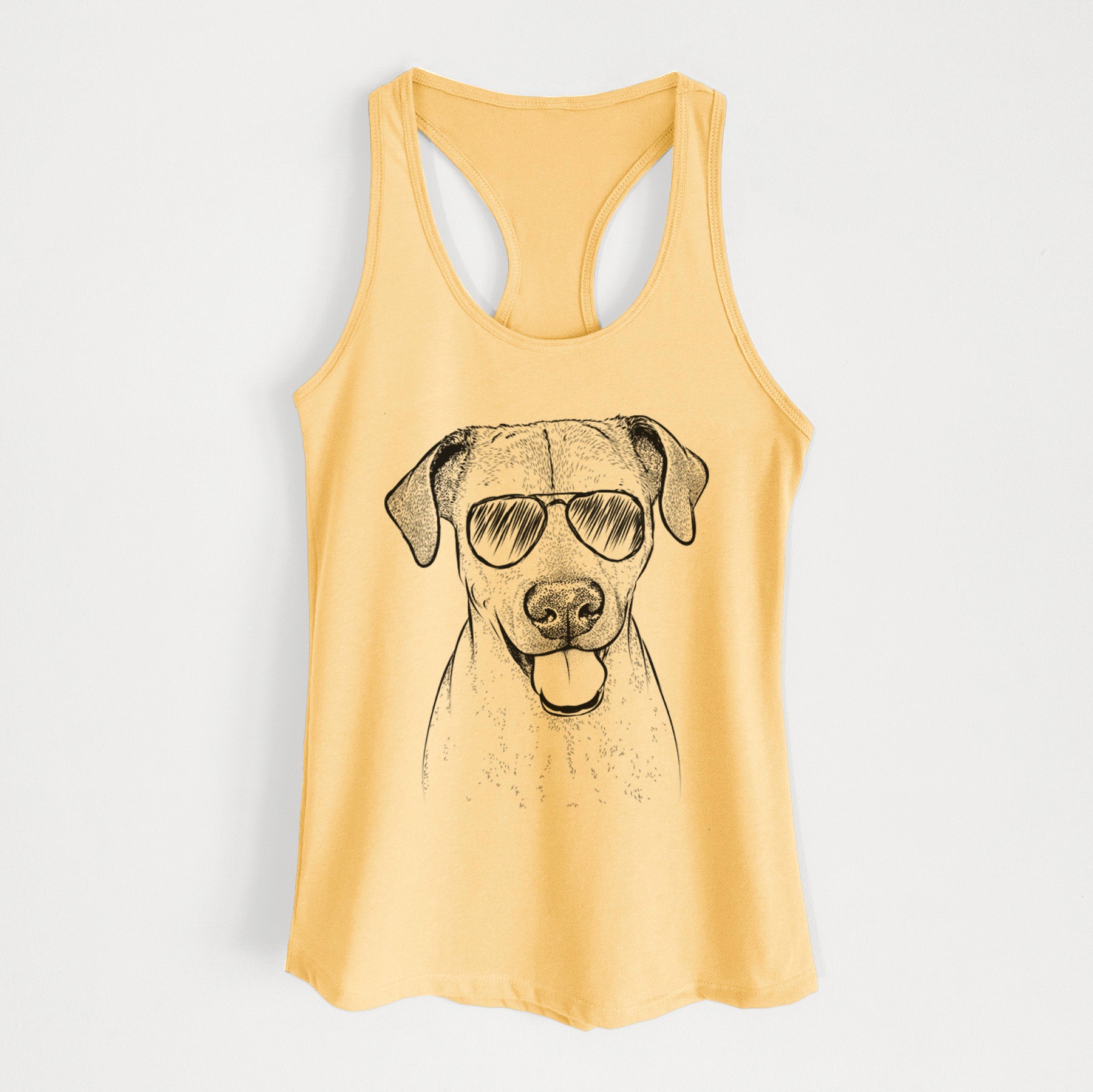 Sugar the American Staffordshire Mix - Women's Racerback Tanktop