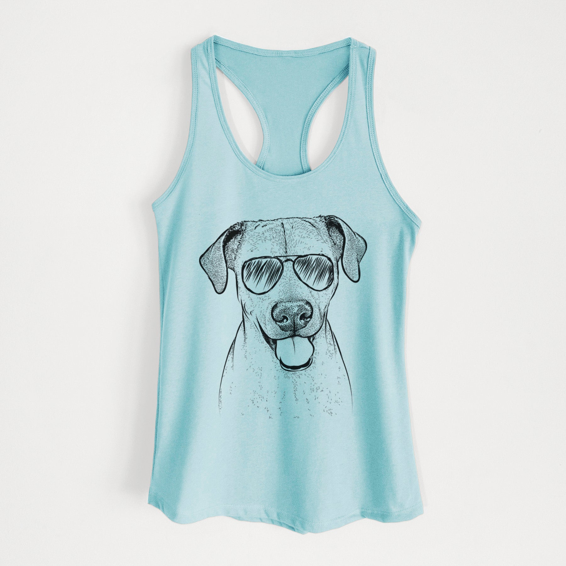 Sugar the American Staffordshire Mix - Women's Racerback Tanktop