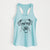 Sugar the American Staffordshire Mix - Women's Racerback Tanktop