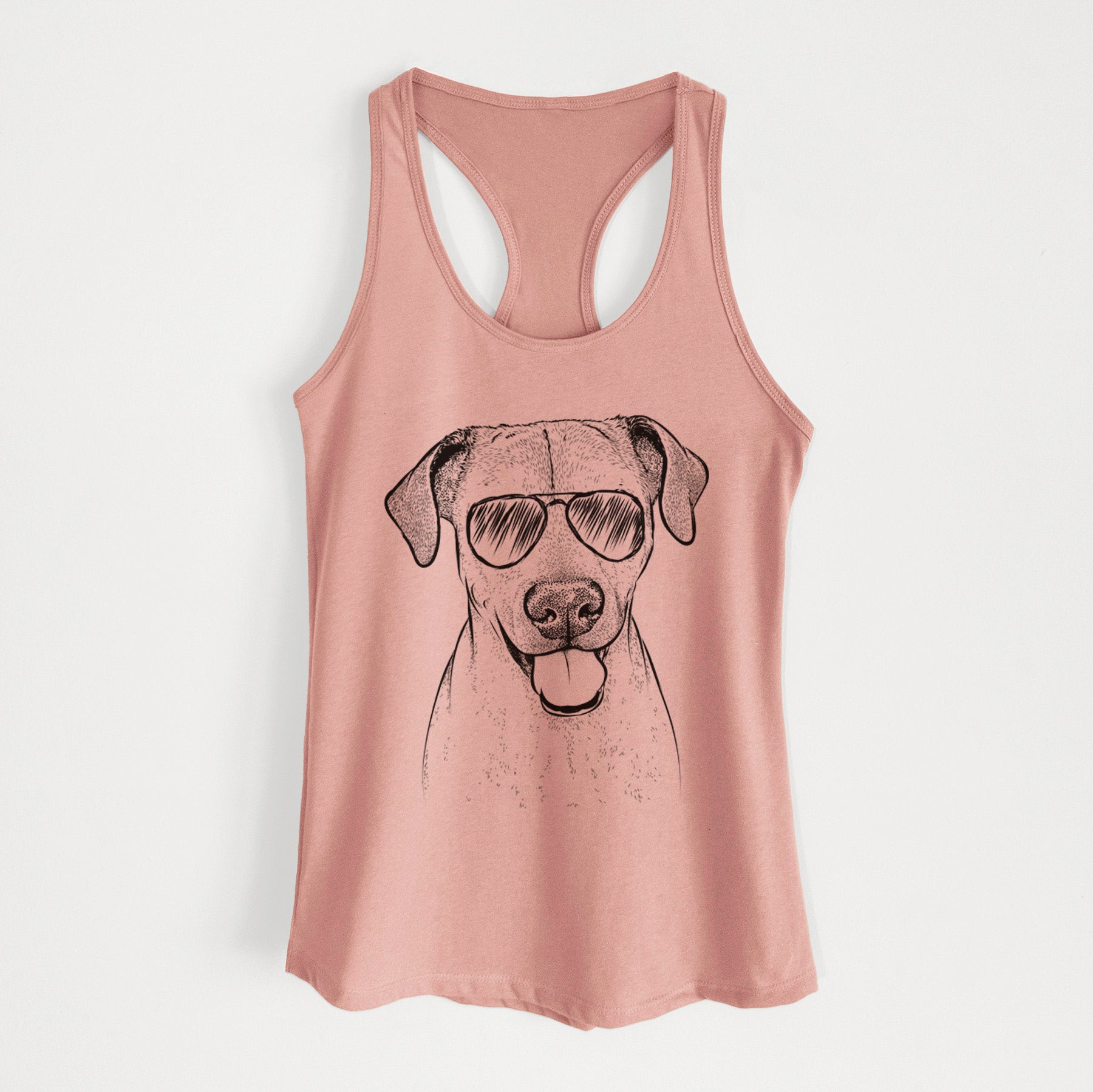 Sugar the American Staffordshire Mix - Women's Racerback Tanktop