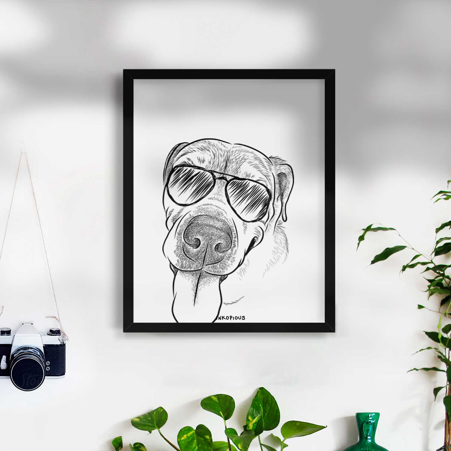 Sugar the Staffordshire Terrier Mix Art Print