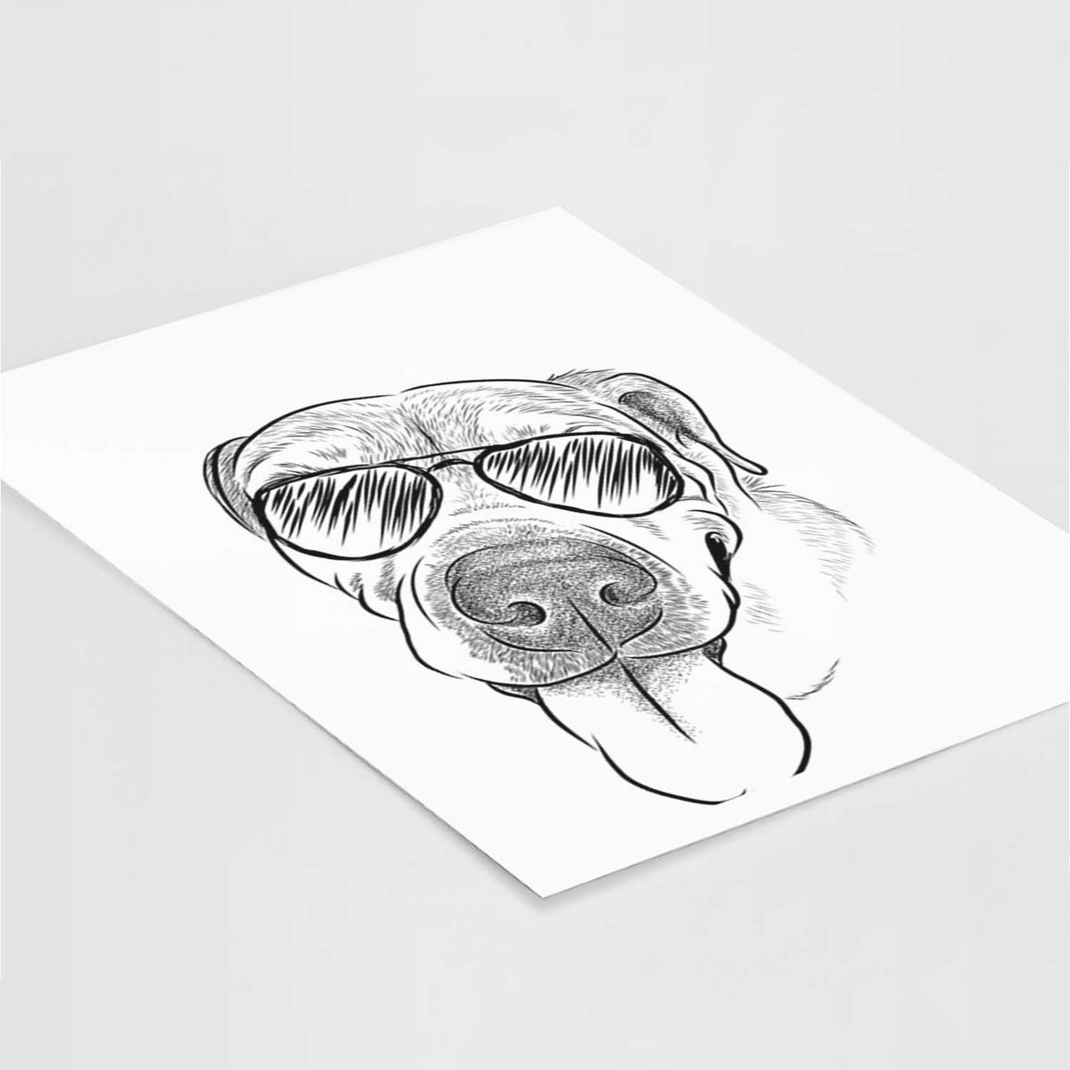 Sugar the Staffordshire Terrier Mix Art Print