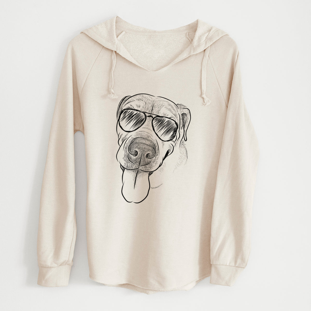 Aviator Sugar the Staffordshire Terrier Mix - Cali Wave Hooded Sweatshirt