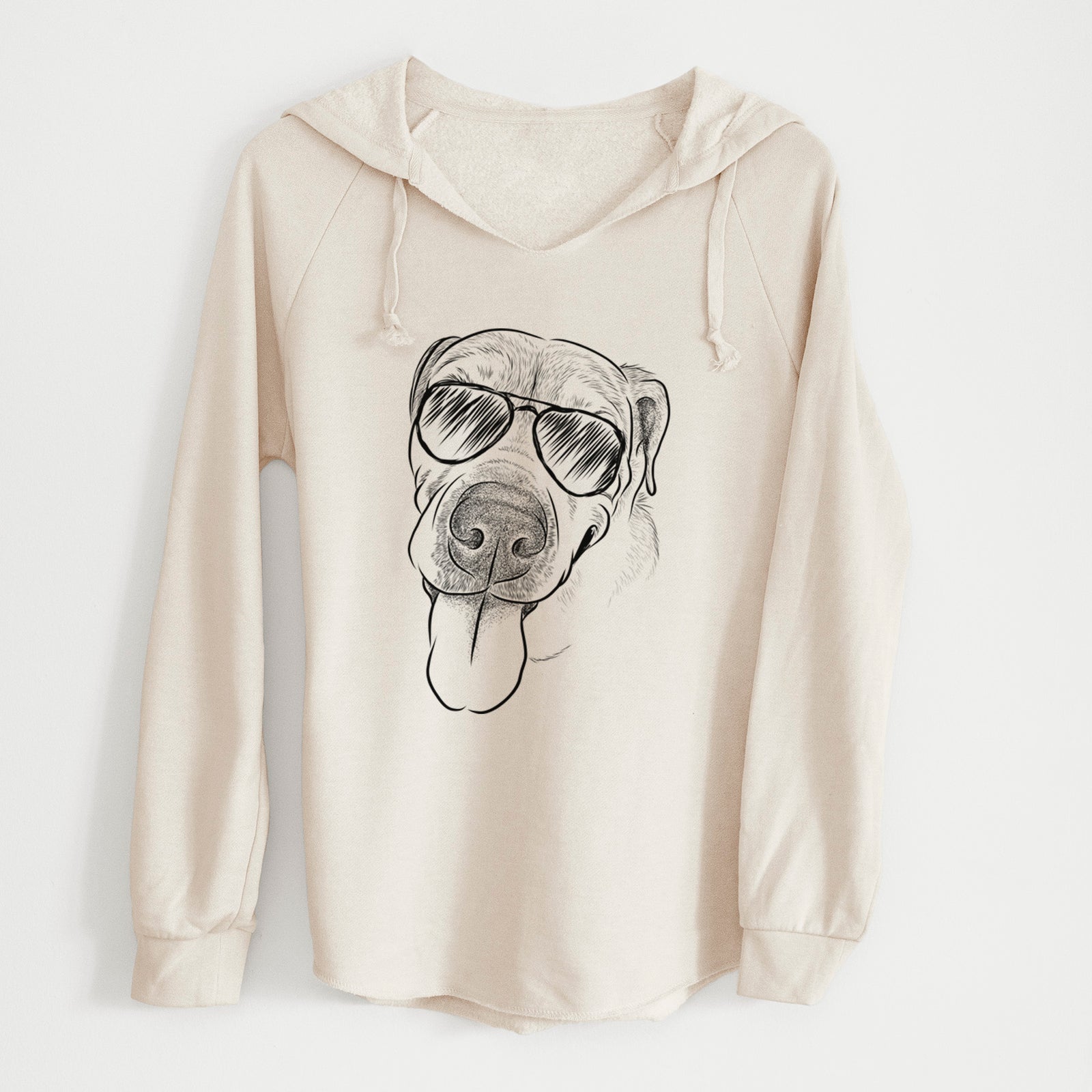 Aviator Sugar the Staffordshire Terrier Mix - Cali Wave Hooded Sweatshirt